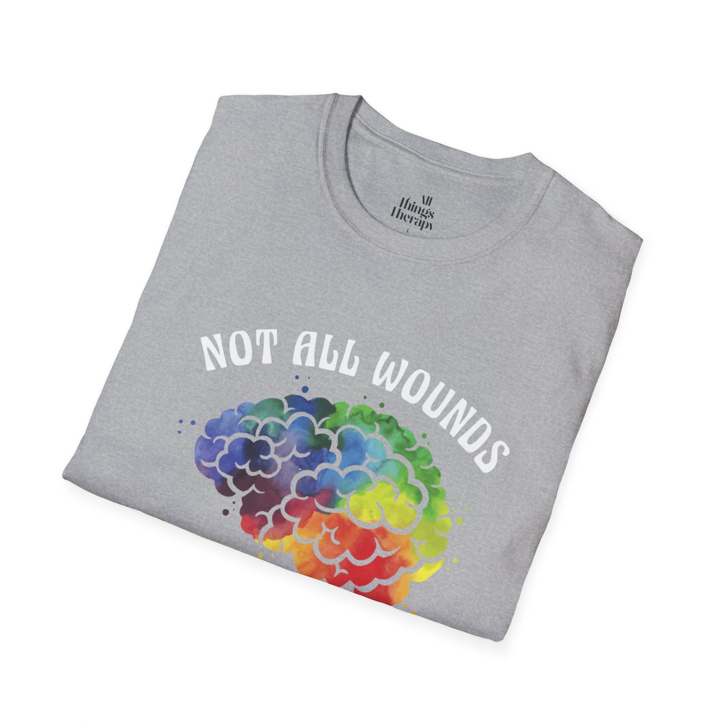 Mental Health Awareness T-Shirt – Not All Wounds Are Visible
