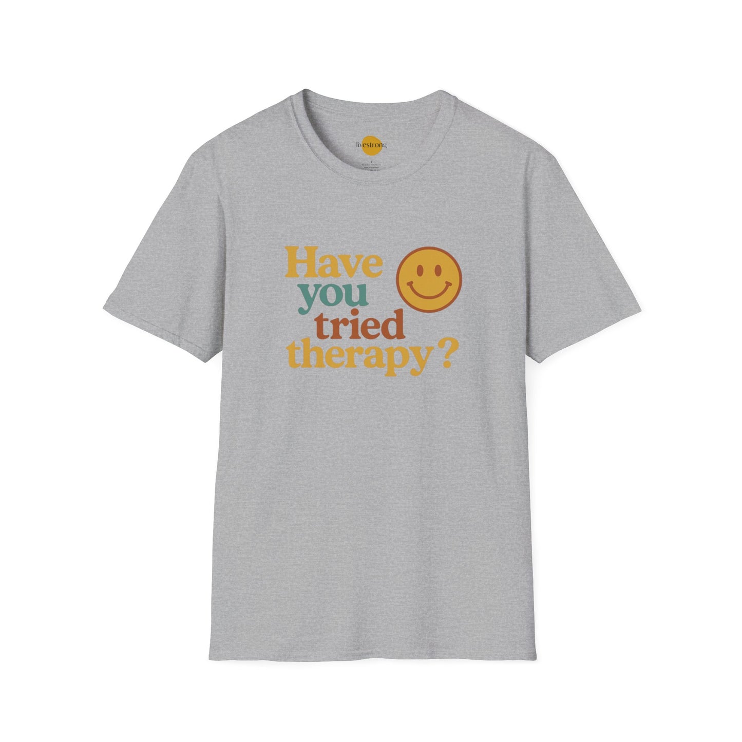 Mental Health Awareness Tee, Unisex Therapy Shirt, Positive Vibes T-Shirt, Self-Care Gift, Casual Wear for Everyone