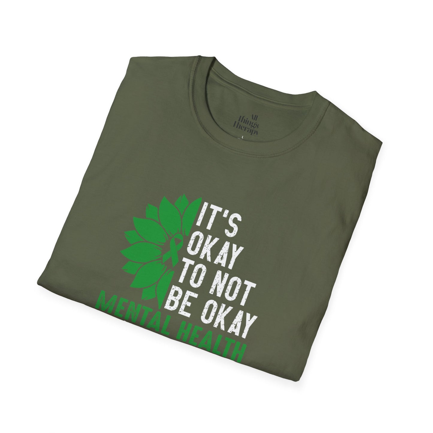 Mental Health Awareness Unisex T-Shirt - It's Okay to Not Be Okay