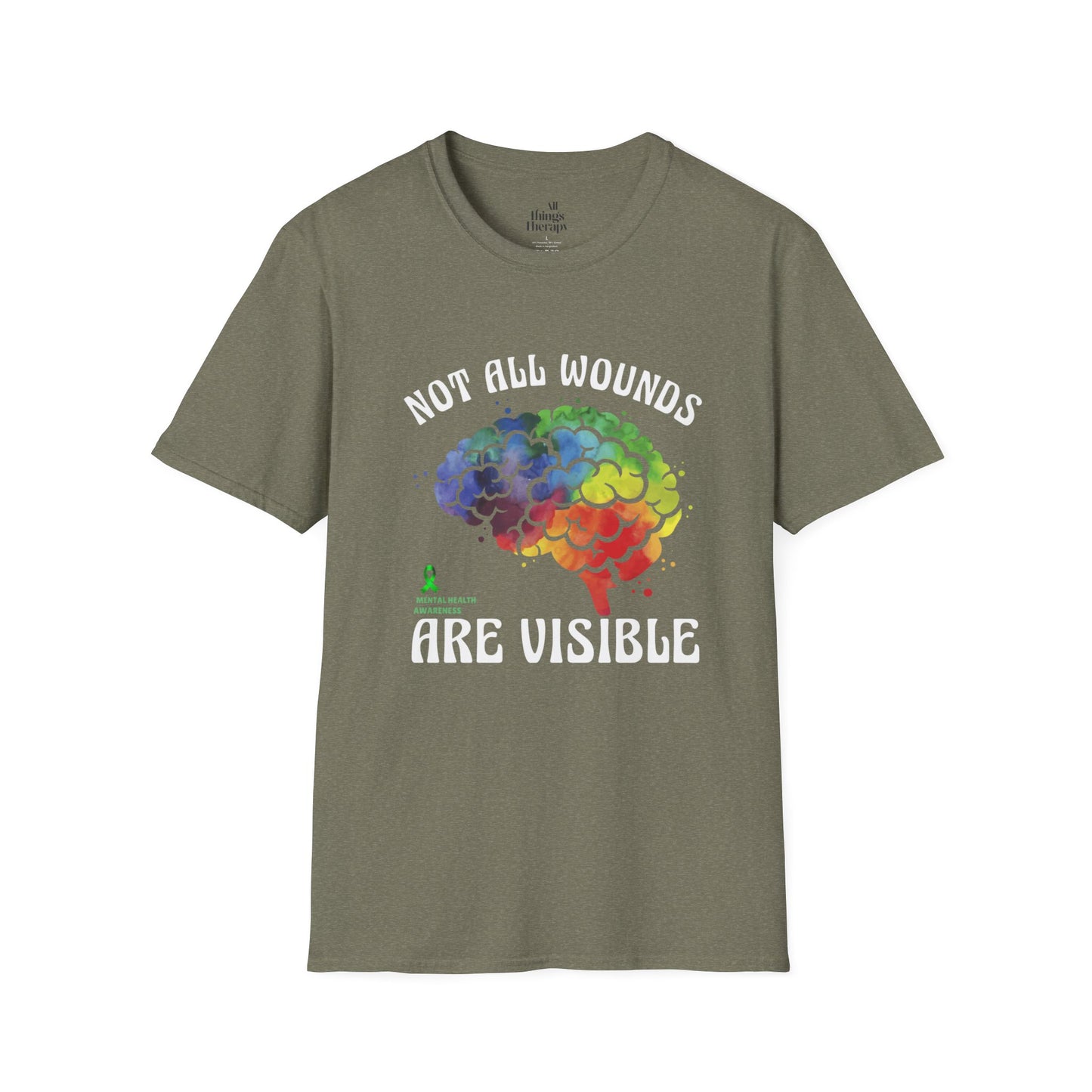 Mental Health Awareness T-Shirt – Not All Wounds Are Visible