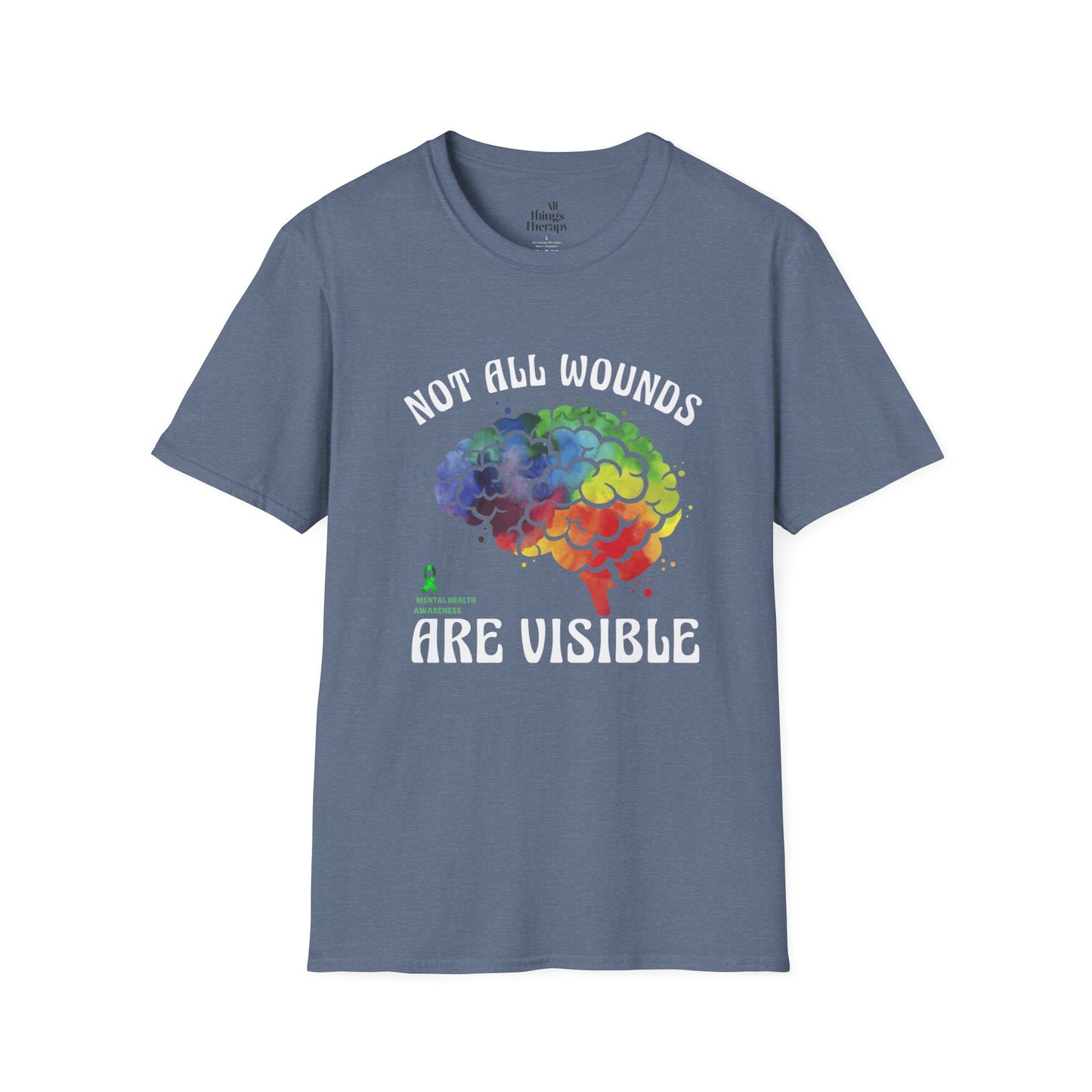 Mental Health Awareness T-Shirt – Not All Wounds Are Visible