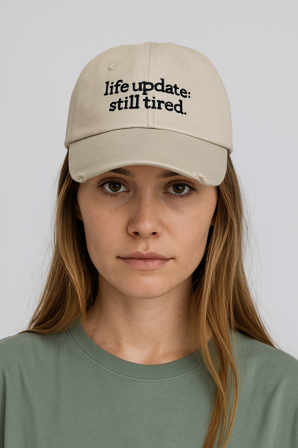 Life Update: Still Tired Distressed Baseball Cap