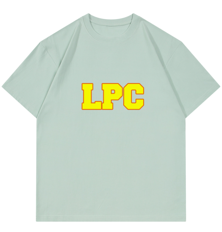 Green LPC Tshirt with Yellow Embroidery