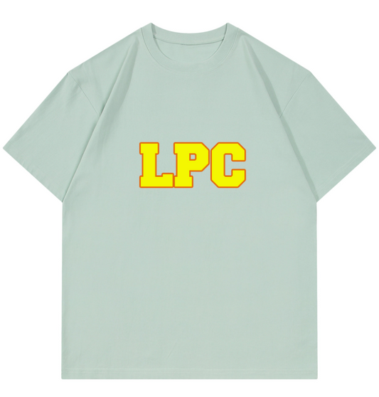 Green LPC Tshirt with Yellow Embroidery