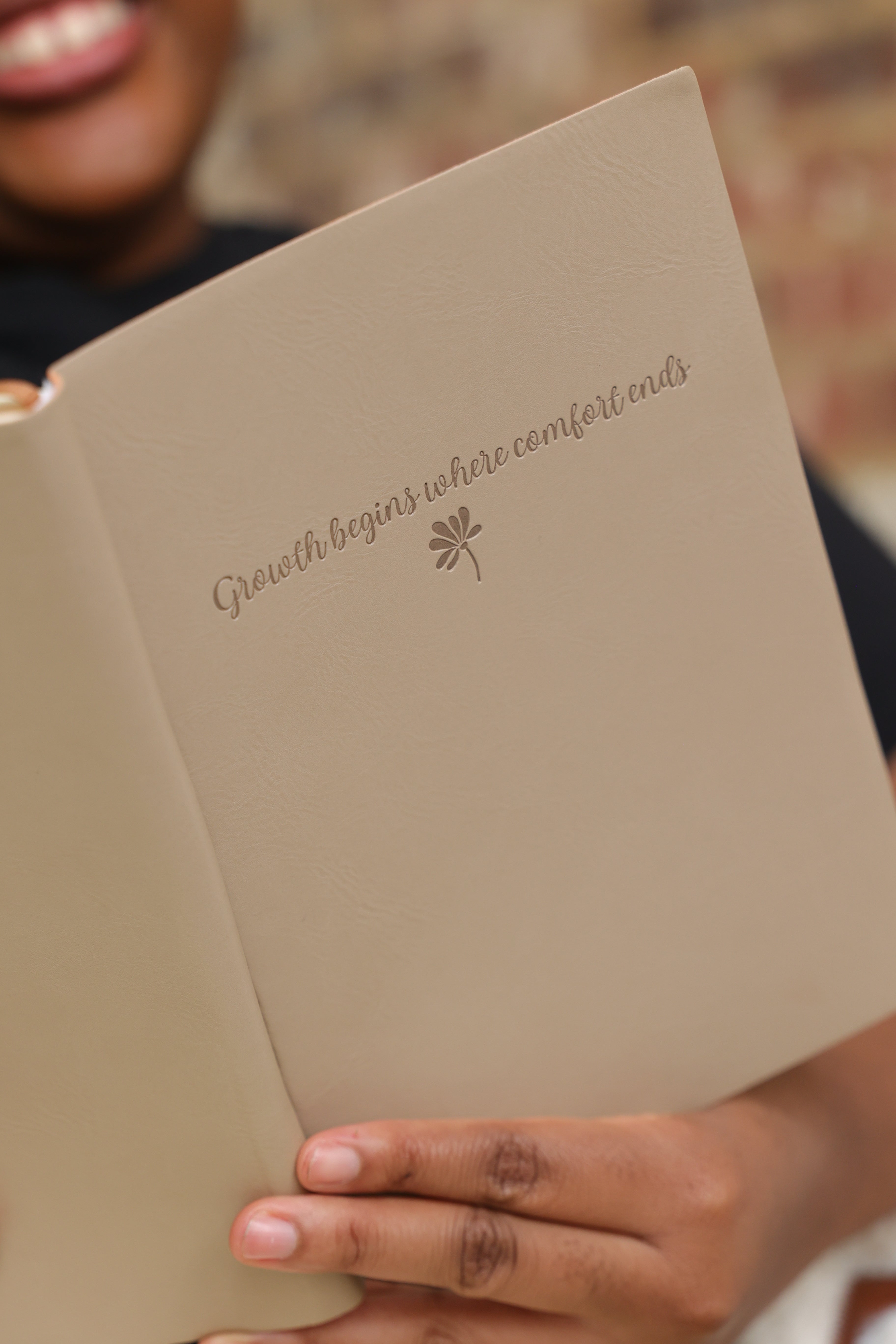 Growth Begins Where Comfort Ends Writing Journal