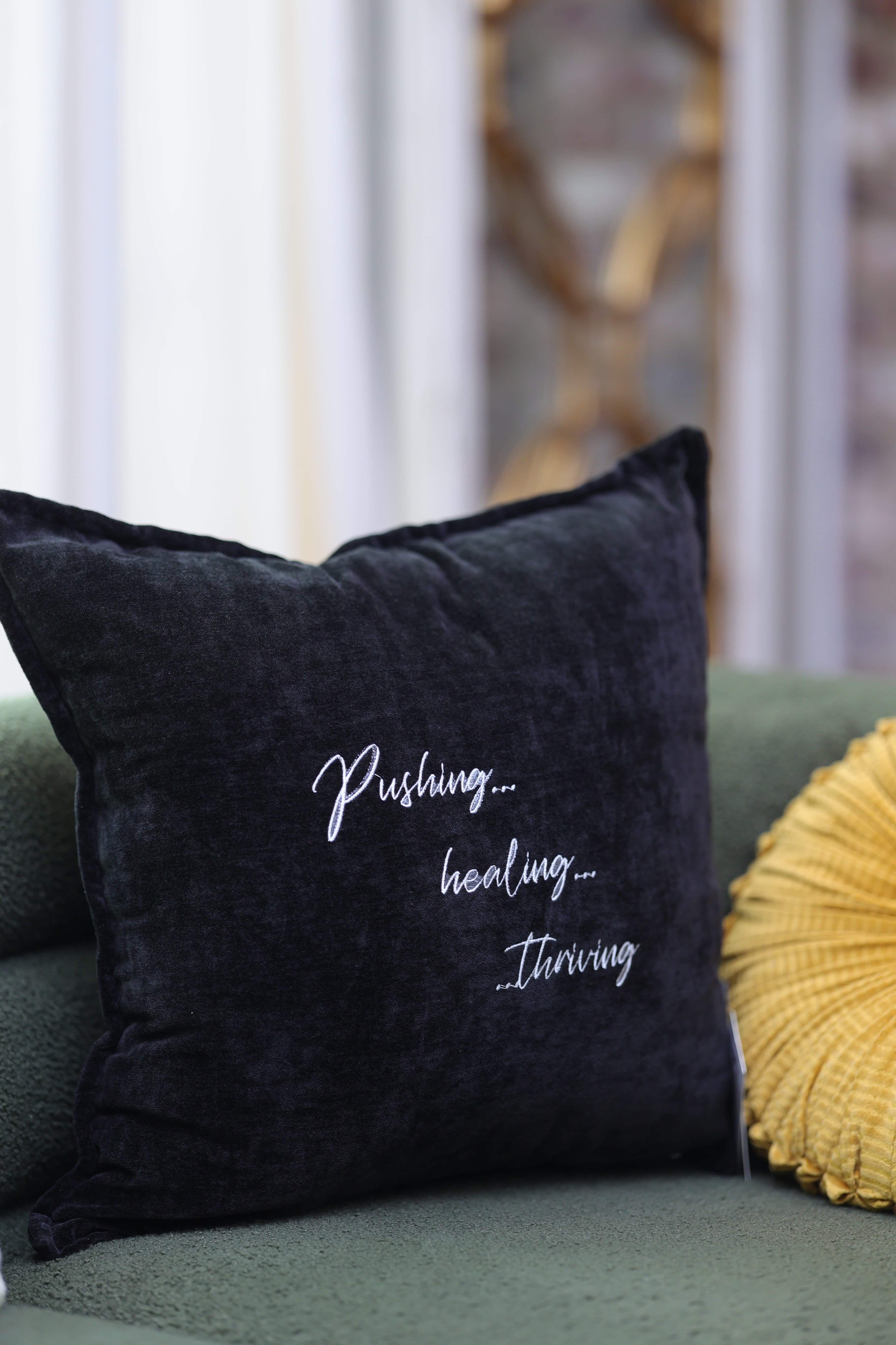 Pushing.Healing.Thriving Home Pillow