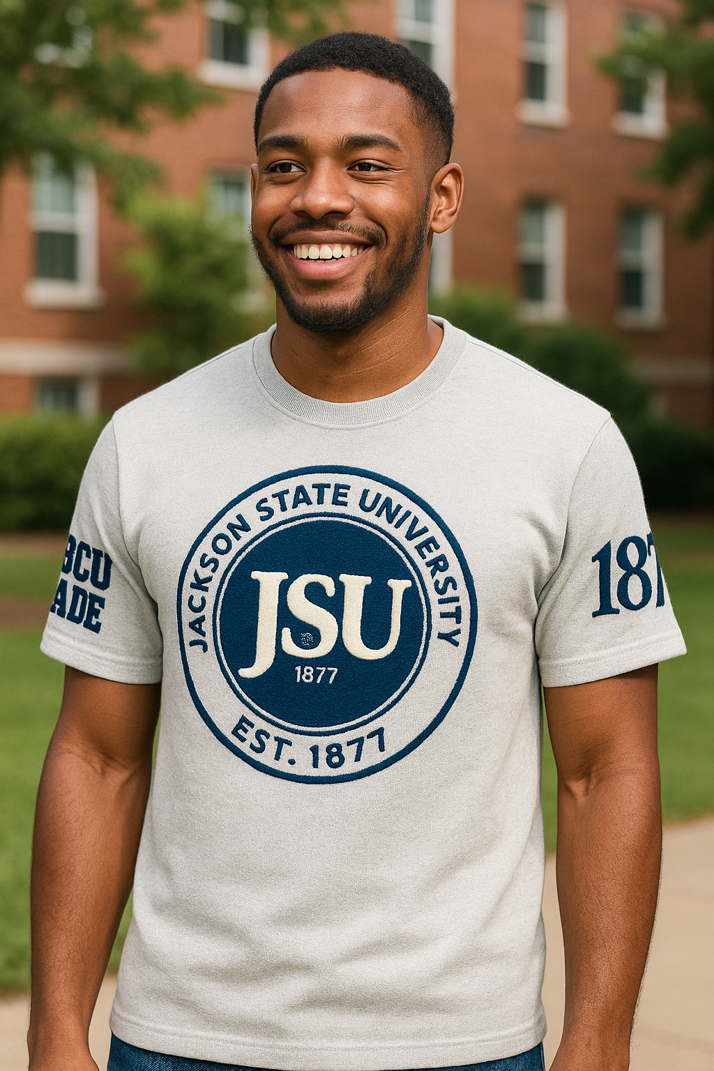 JSU Grey out T-shirt PRE ORDER. EXPECTED SHIP DATE OCTOBER 20TH