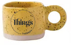 All Things Therapy Retro Customised Ceramic Mugs Breakfast Cup Water Mug Set