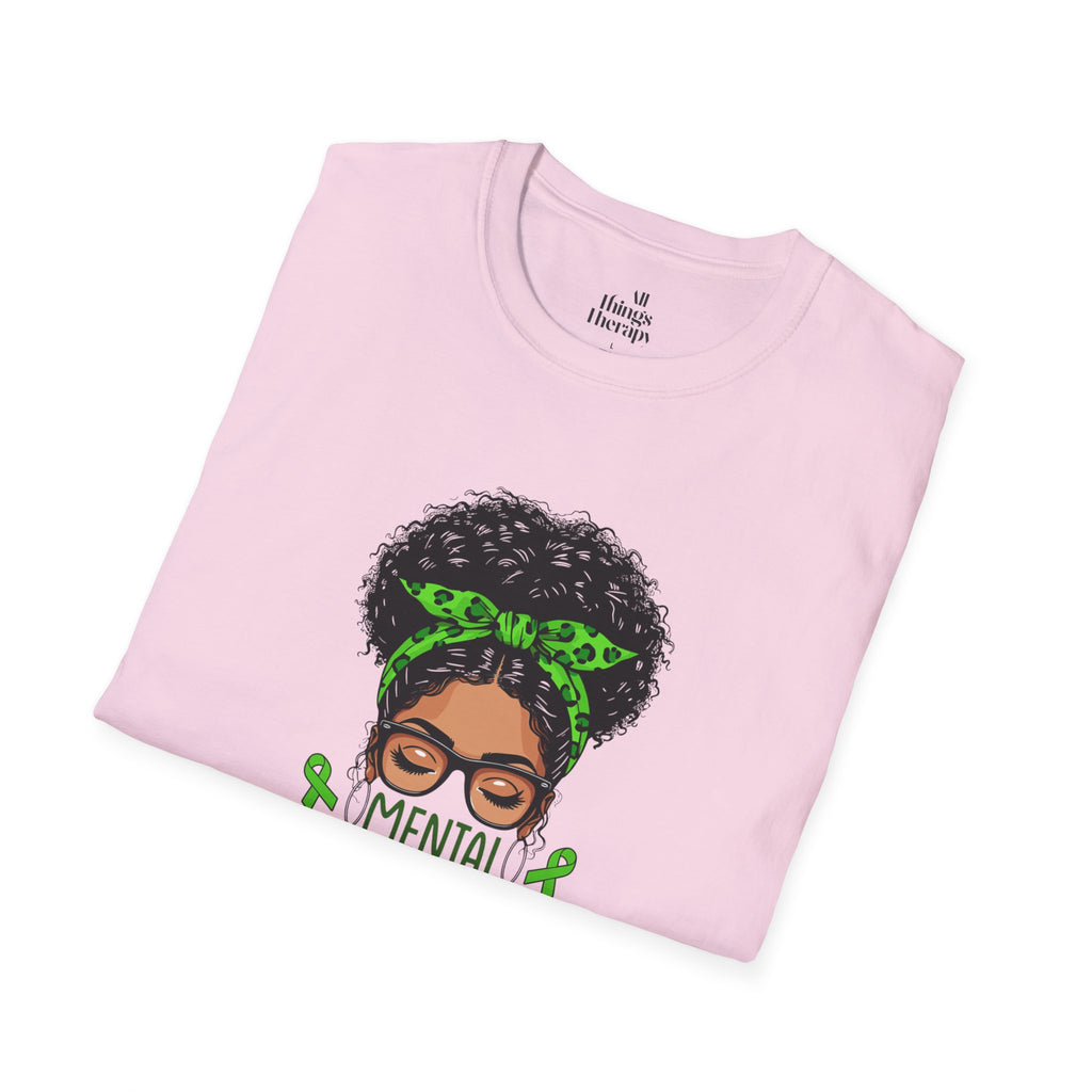 Mental Health Awareness Unisex Softstyle T-Shirt - Positive Vibes Tee