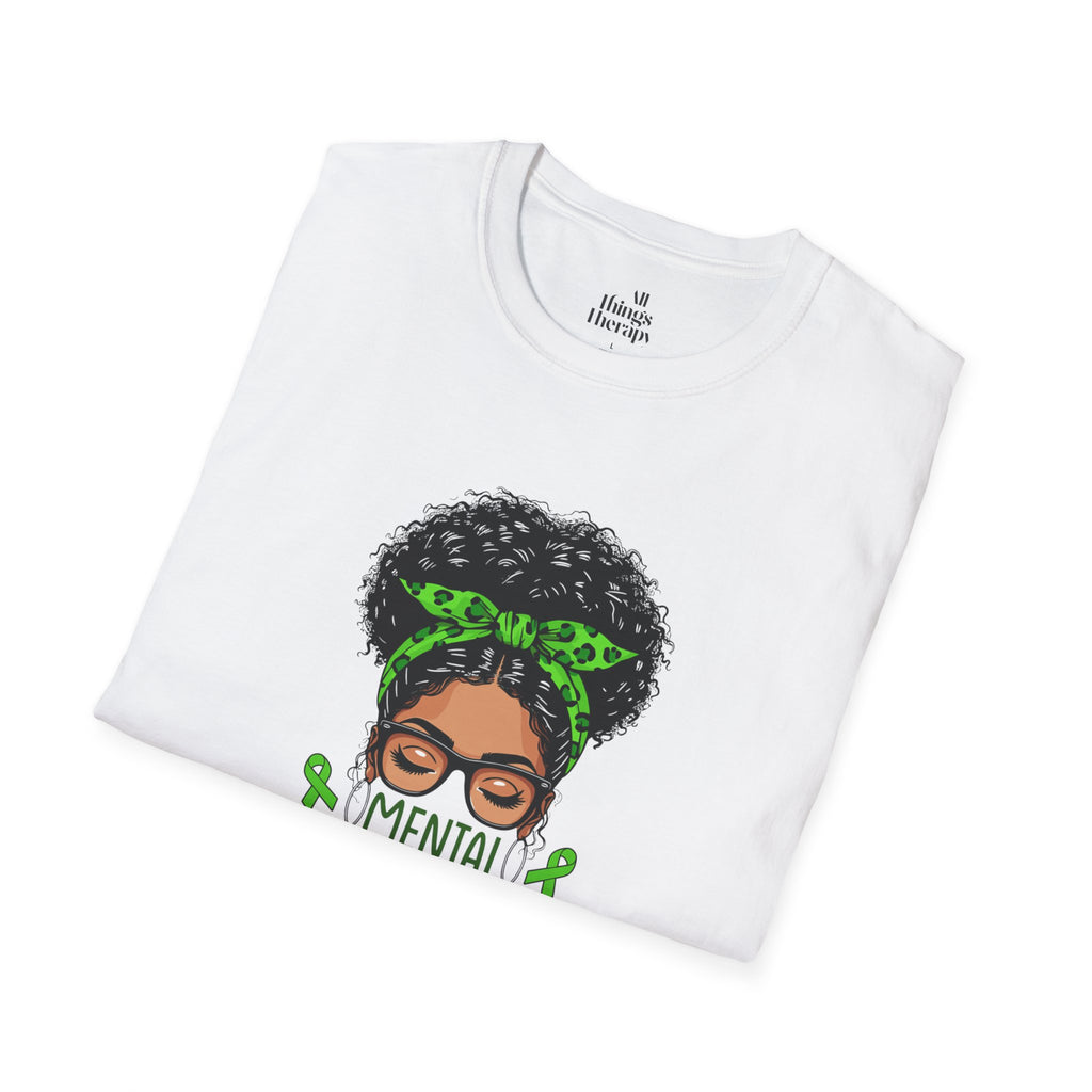 Mental Health Awareness Unisex Softstyle T-Shirt - Positive Vibes Tee