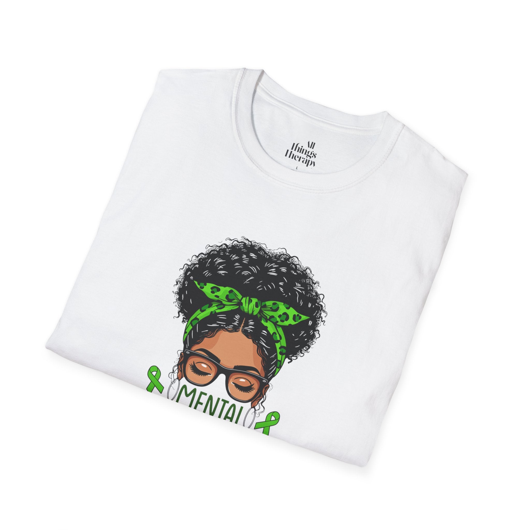 Mental Health Awareness Unisex Softstyle T-Shirt - Positive Vibes Tee