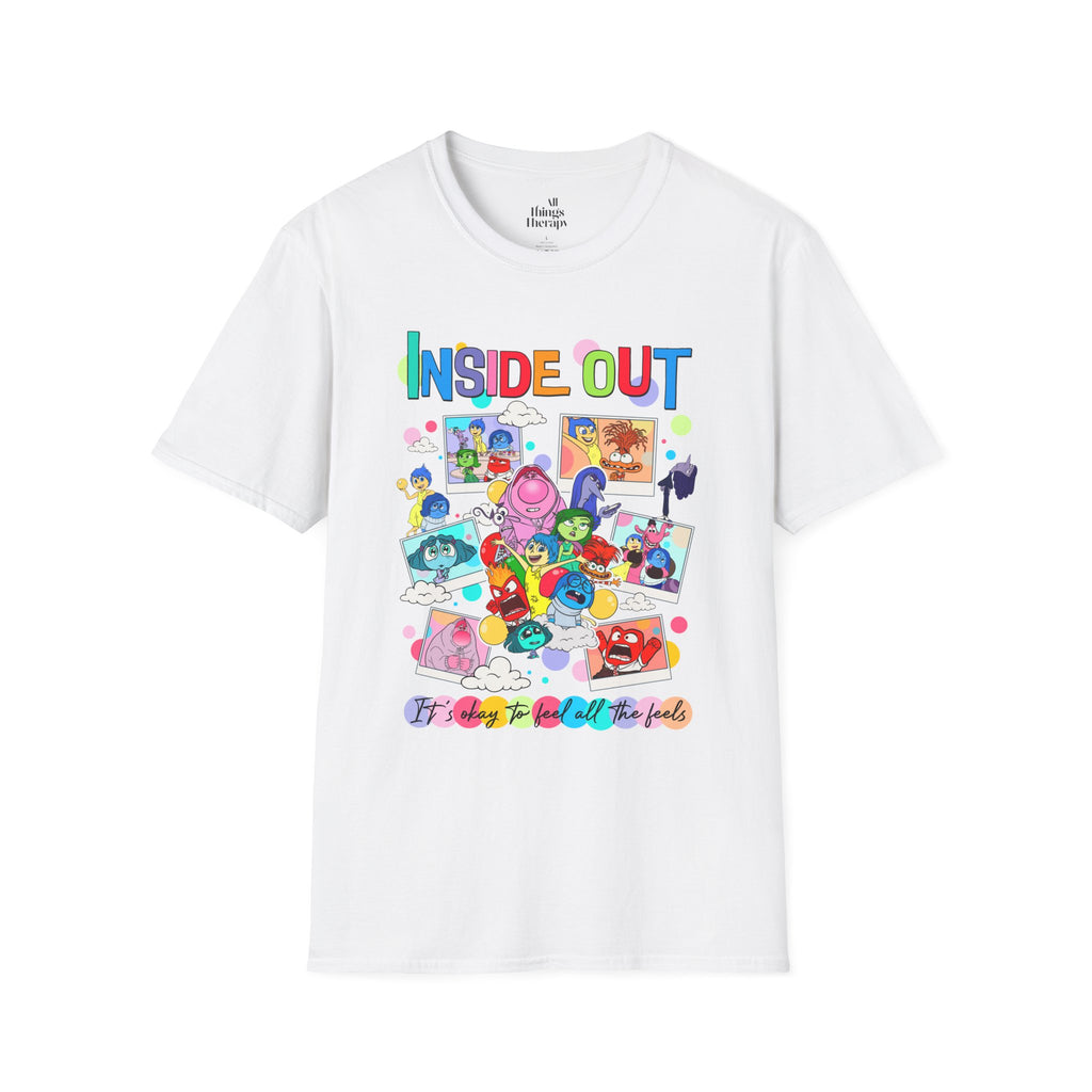 Inside Out Characters T‑Shirt — Colorful Pixar Emotion Graphic Tee