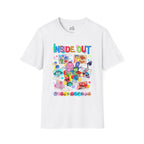Inside Out Characters T‑Shirt — Colorful Pixar Emotion Graphic Tee