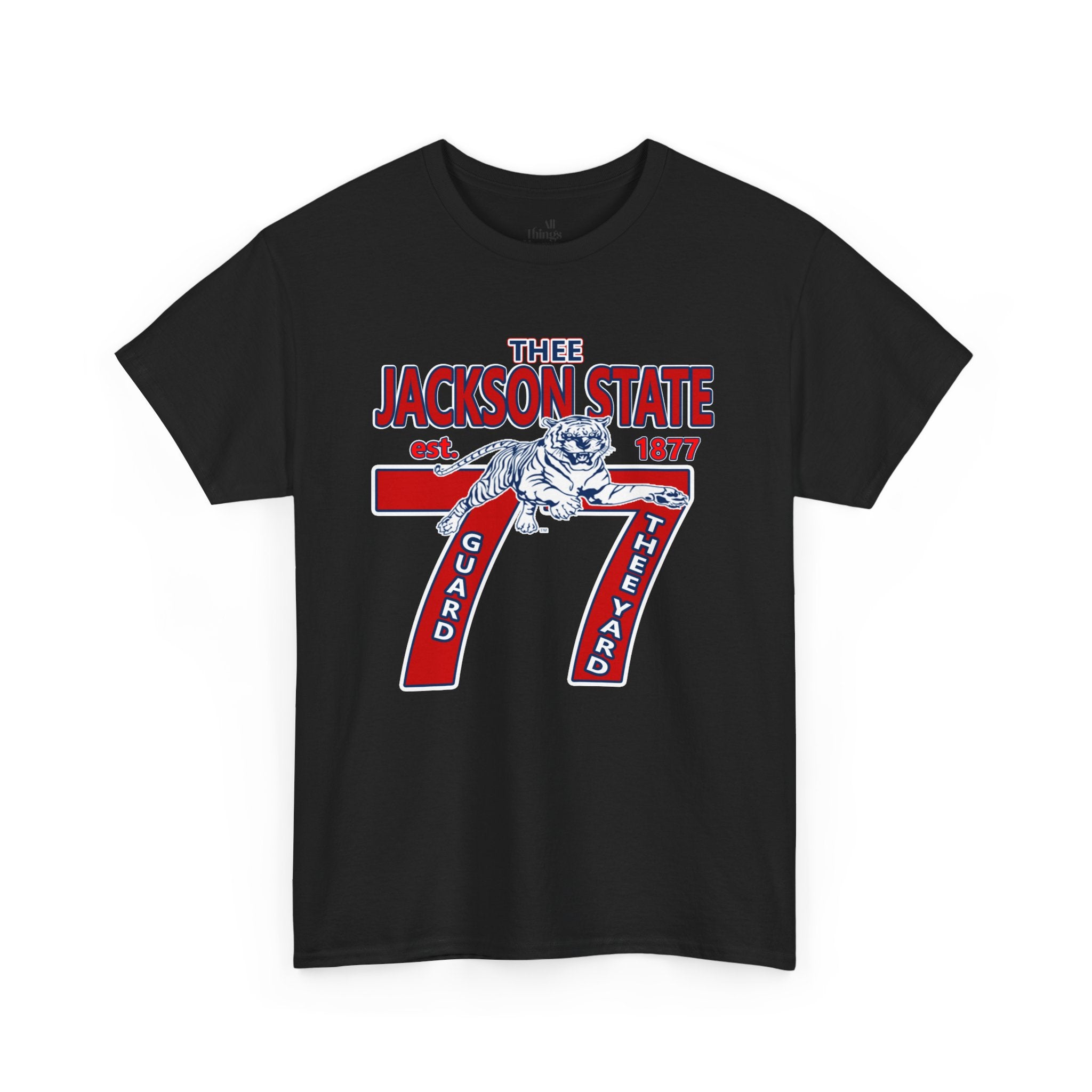 Vintage Jackson State Tee, Unisex Heavy Cotton T-Shirt, College Spirit Wear, Retro Graphic Tee, Gift for Graduates