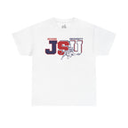 Unisex Heavy Cotton Tee, Jackson University Spirit Shirt, College Apparel, Graduation Gift, Casual Wear, School Pride Tee