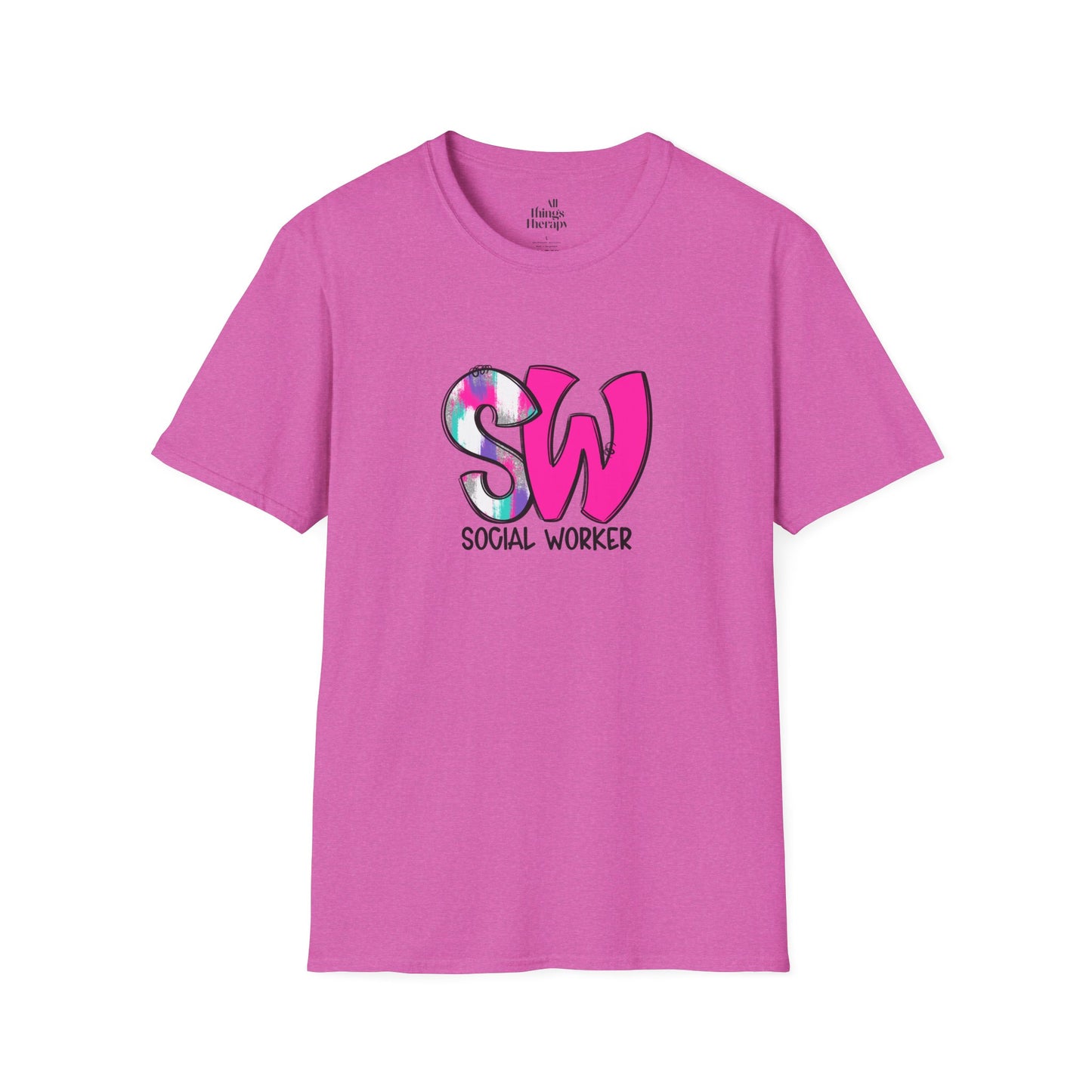 Social Worker Unisex Softstyle T-Shirt - Vibrant Supportive Tee for Social Workers