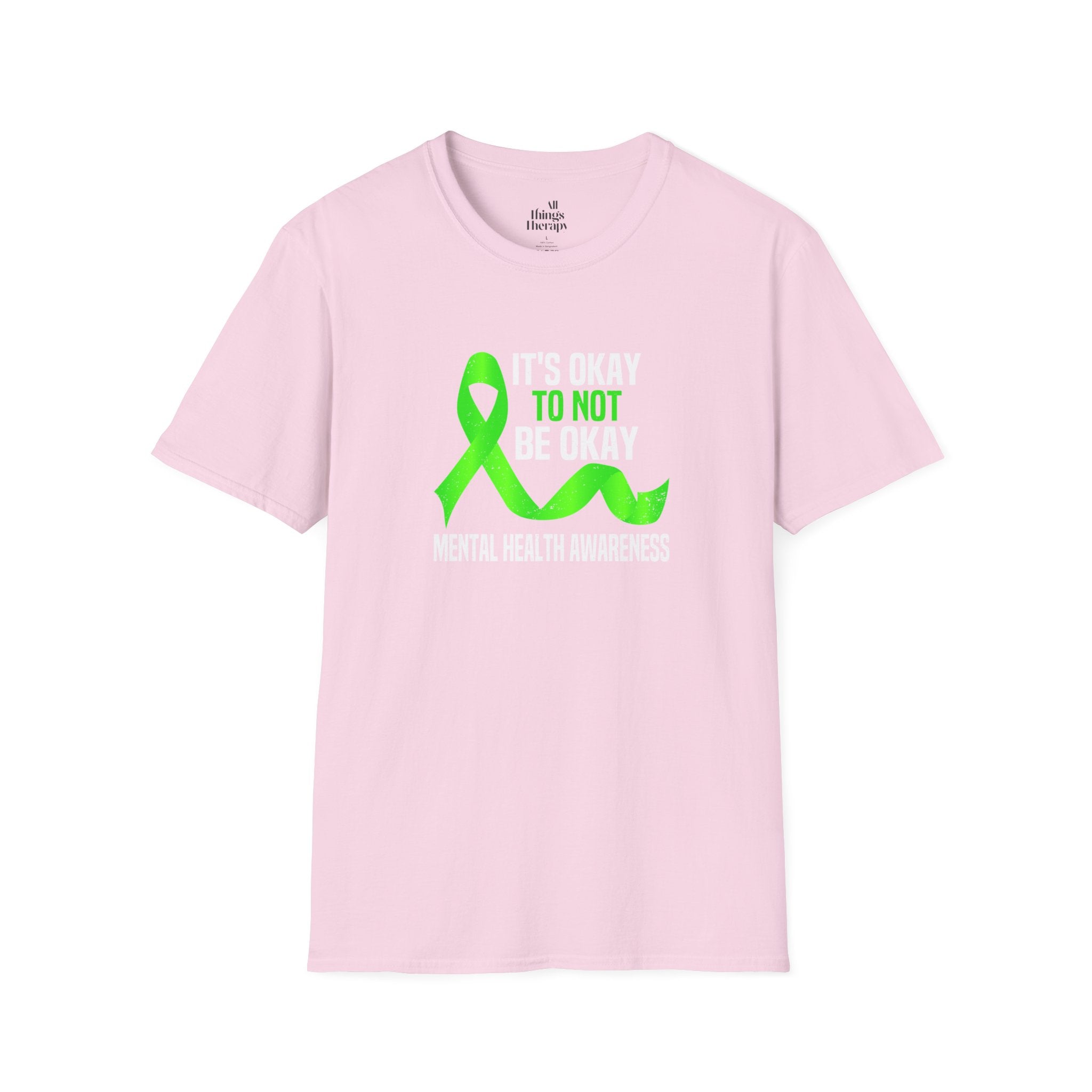 Unisex Softstyle T-Shirt - 'To Not' Green Ribbon Awareness Tee