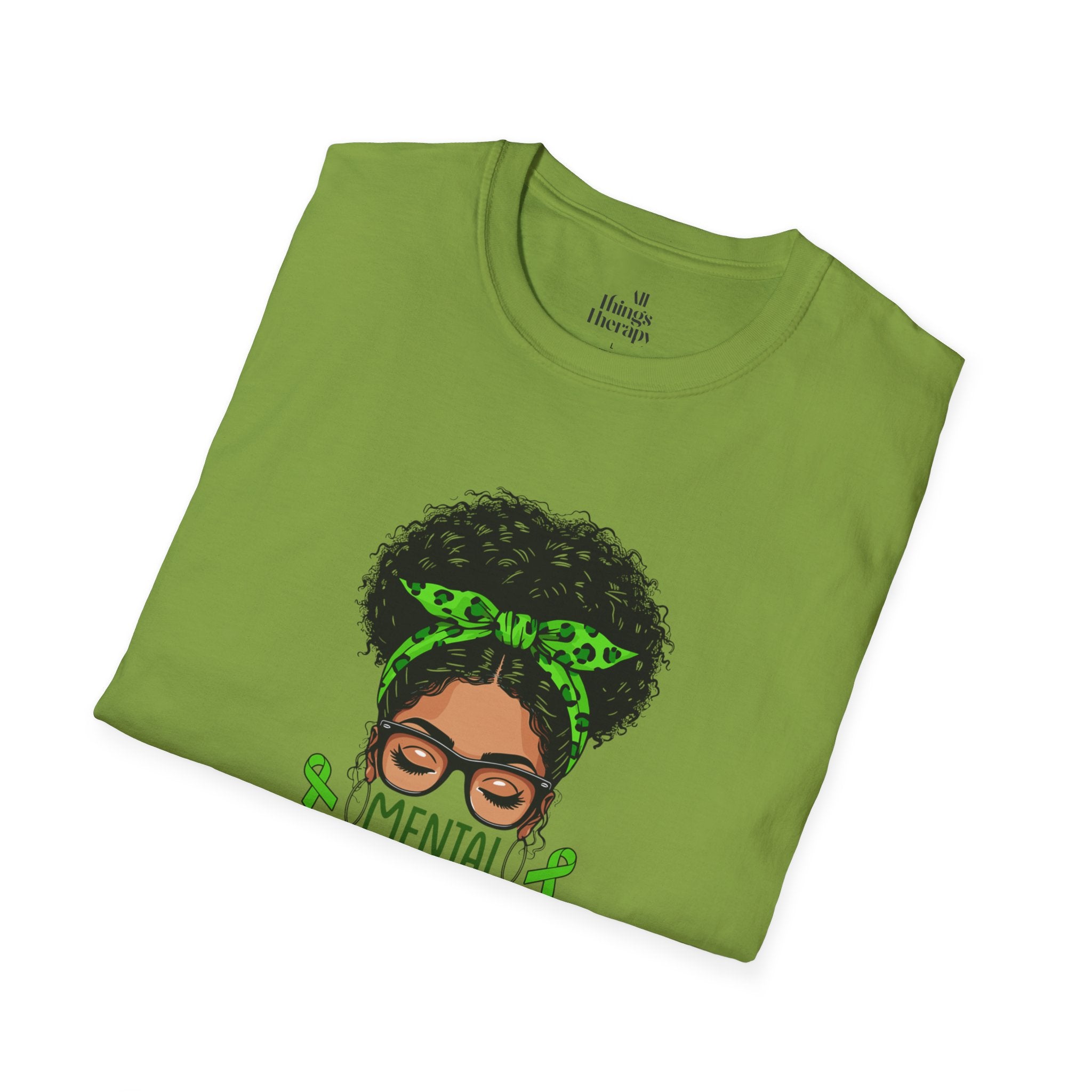 Mental Health Awareness Unisex Softstyle T-Shirt - Positive Vibes Tee