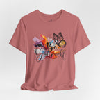 Be Yourself Butterfly T-Shirt — Inspirational Floral Watercolor Tee