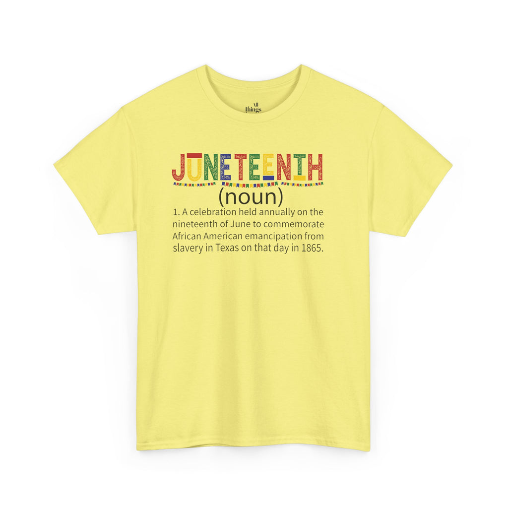 Juneteenth Unisex Heavy Cotton Tee, Celebrate Freedom, African American History Shirt, Equality Apparel, Juneteenth Gift, Community Unity