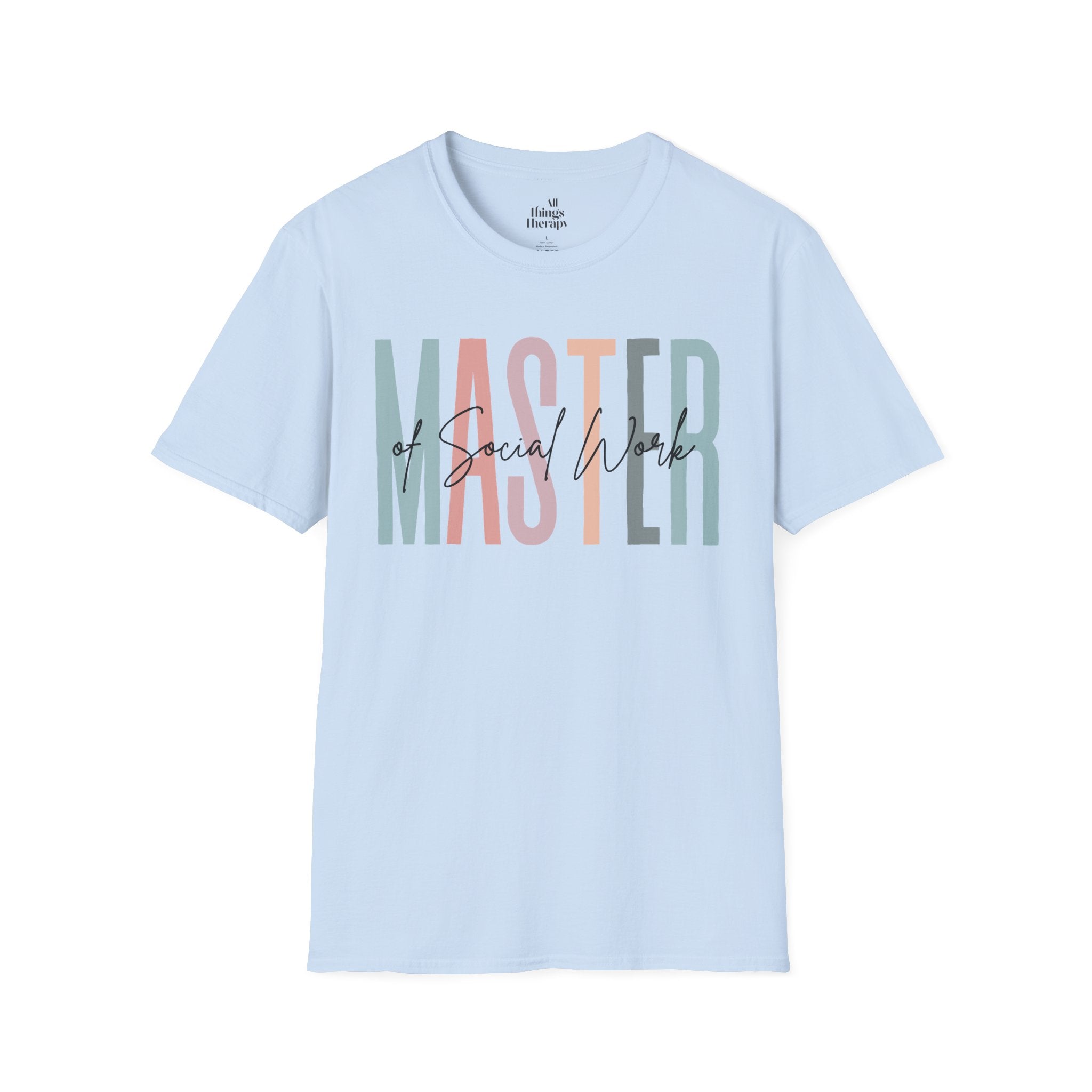 Master of Social Work Tee — Retro Pastel MSW Shirt for Social Workers