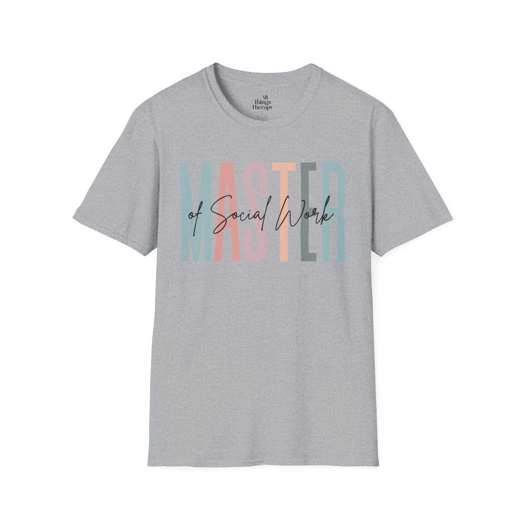 Master of Social Work Tee — Retro Pastel MSW Shirt for Social Workers