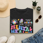 Mental Health Matters T-Shirt — Retro Rainbow Positivity Tee