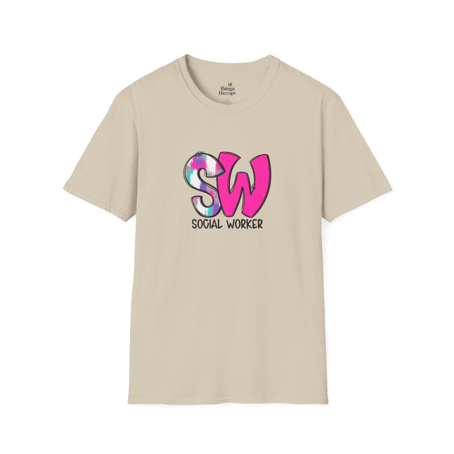 Social Worker Unisex Softstyle T-Shirt - Vibrant Supportive Tee for Social Workers