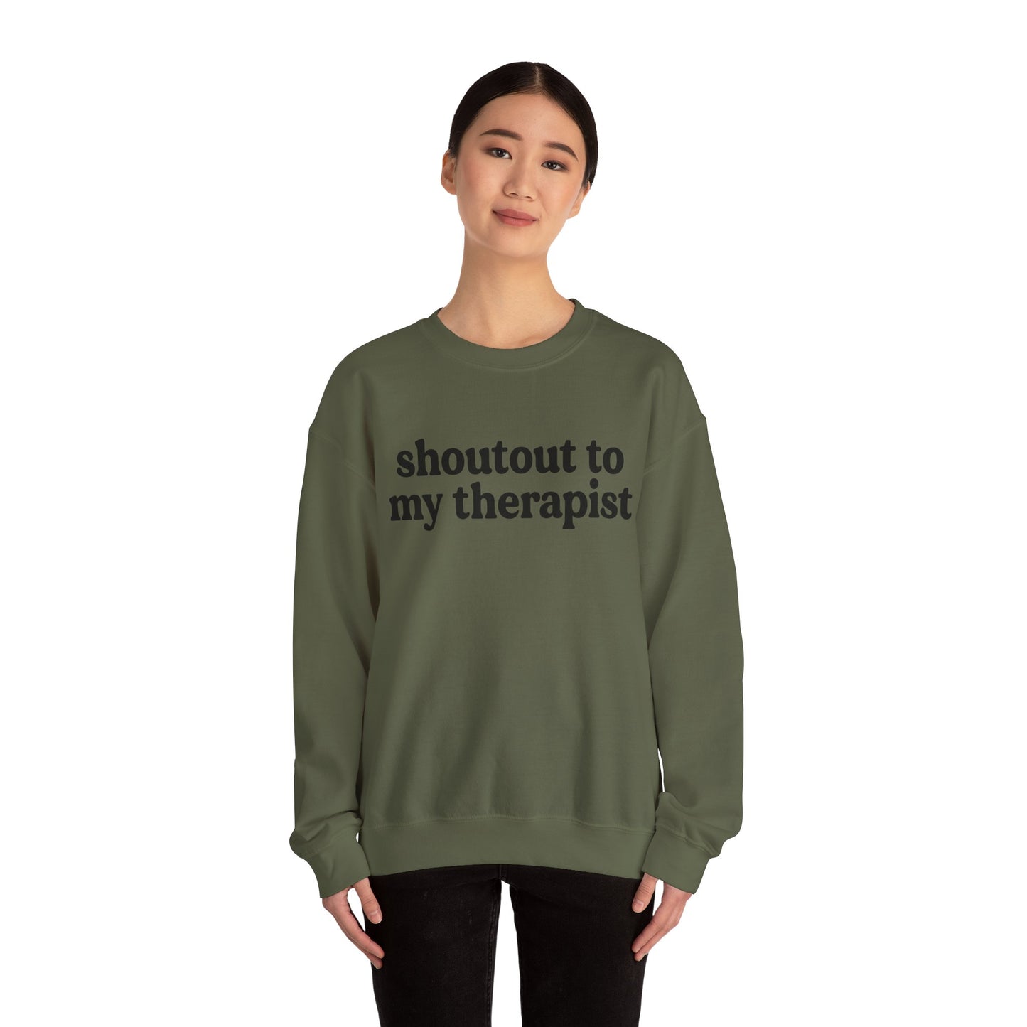 Ain't No Therapist Like The One I Got Unisex Heavy Blend™ Crewneck Sweatshirt