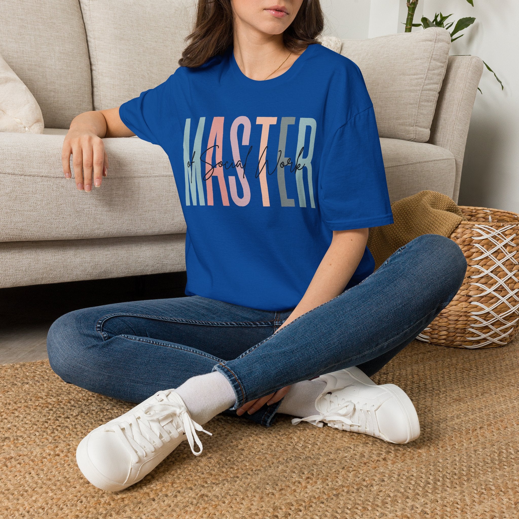Master of Social Work Tee — Retro Pastel MSW Shirt for Social Workers