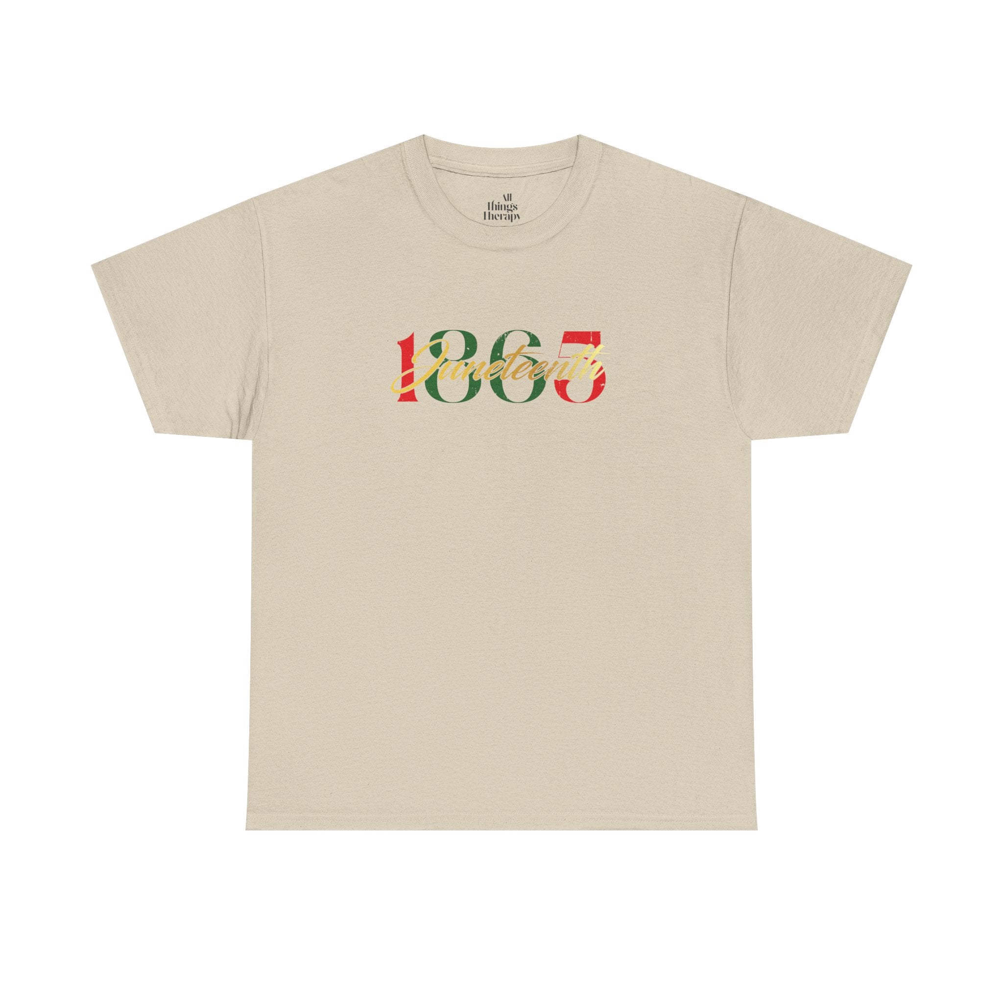 Vintage 1865 Unisex Heavy Cotton Tee, Casual Graphic Tee, Retro Style Shirt, Gift for History Lovers, Perfect for Everyday Wear
