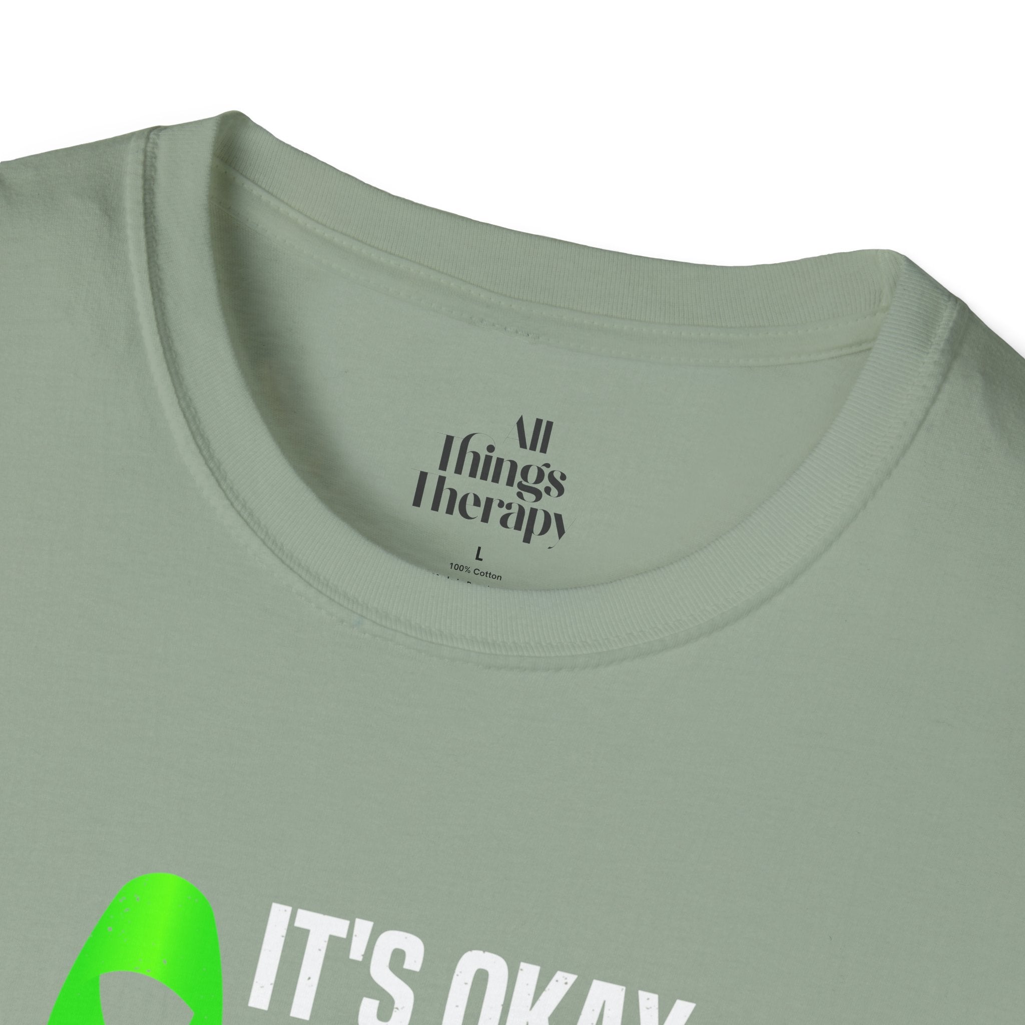 Unisex Softstyle T-Shirt - 'To Not' Green Ribbon Awareness Tee