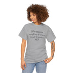 Inspirational Women’s Tee — "She Overcame Everything That Was Meant to Destroy Her"