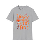 Everything Is Fine T-Shirt — Funny Retro Cartoon Stress Relief Tee