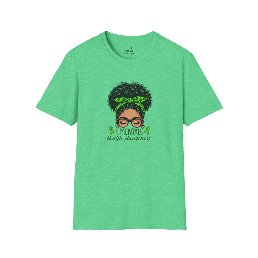 Mental Health Awareness Unisex Softstyle T-Shirt - Positive Vibes Tee
