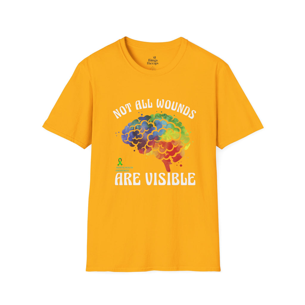 Mental Health Awareness T-Shirt – Not All Wounds Are Visible