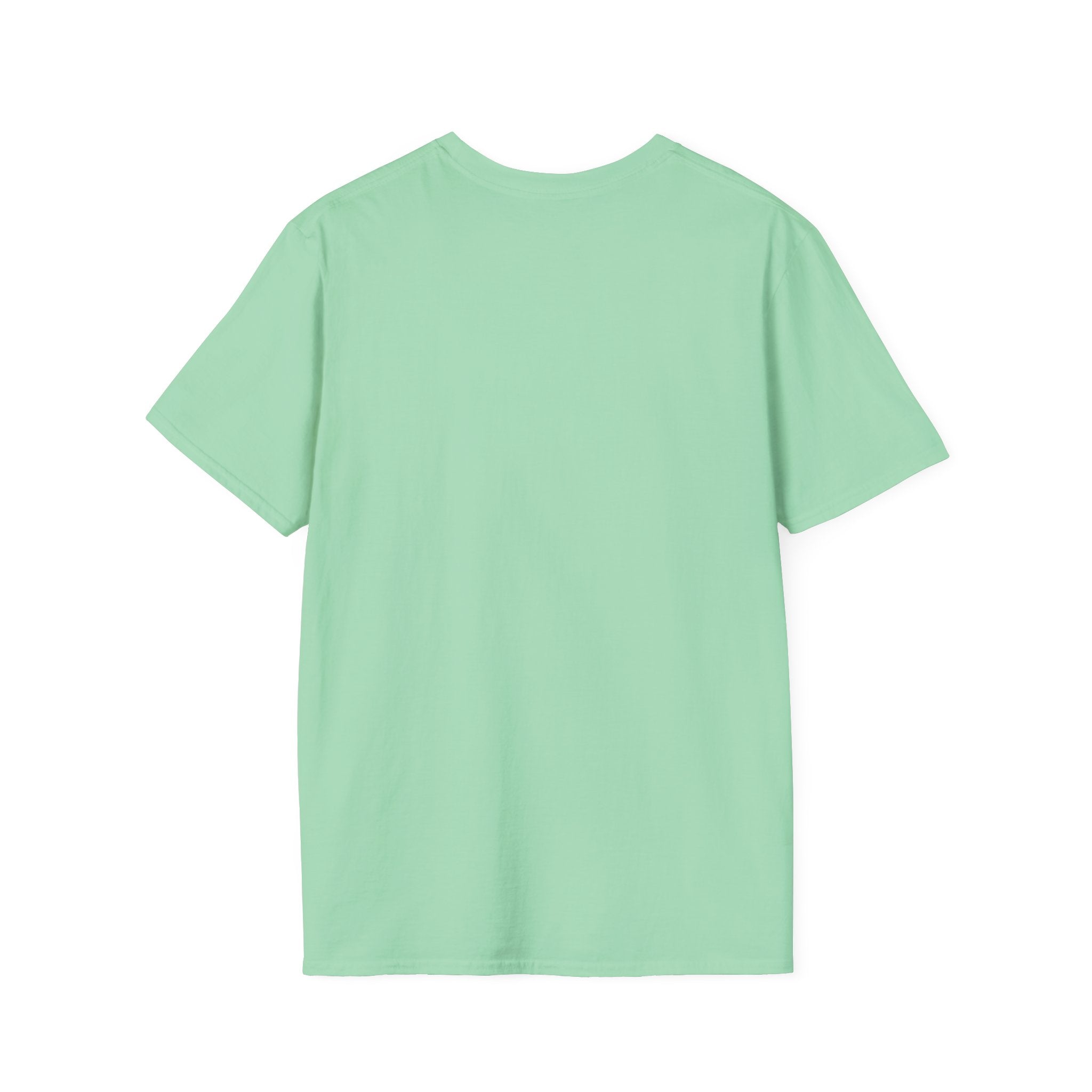 Mental Health Awareness Unisex Softstyle T-Shirt - Supportive Green Ribbon Design