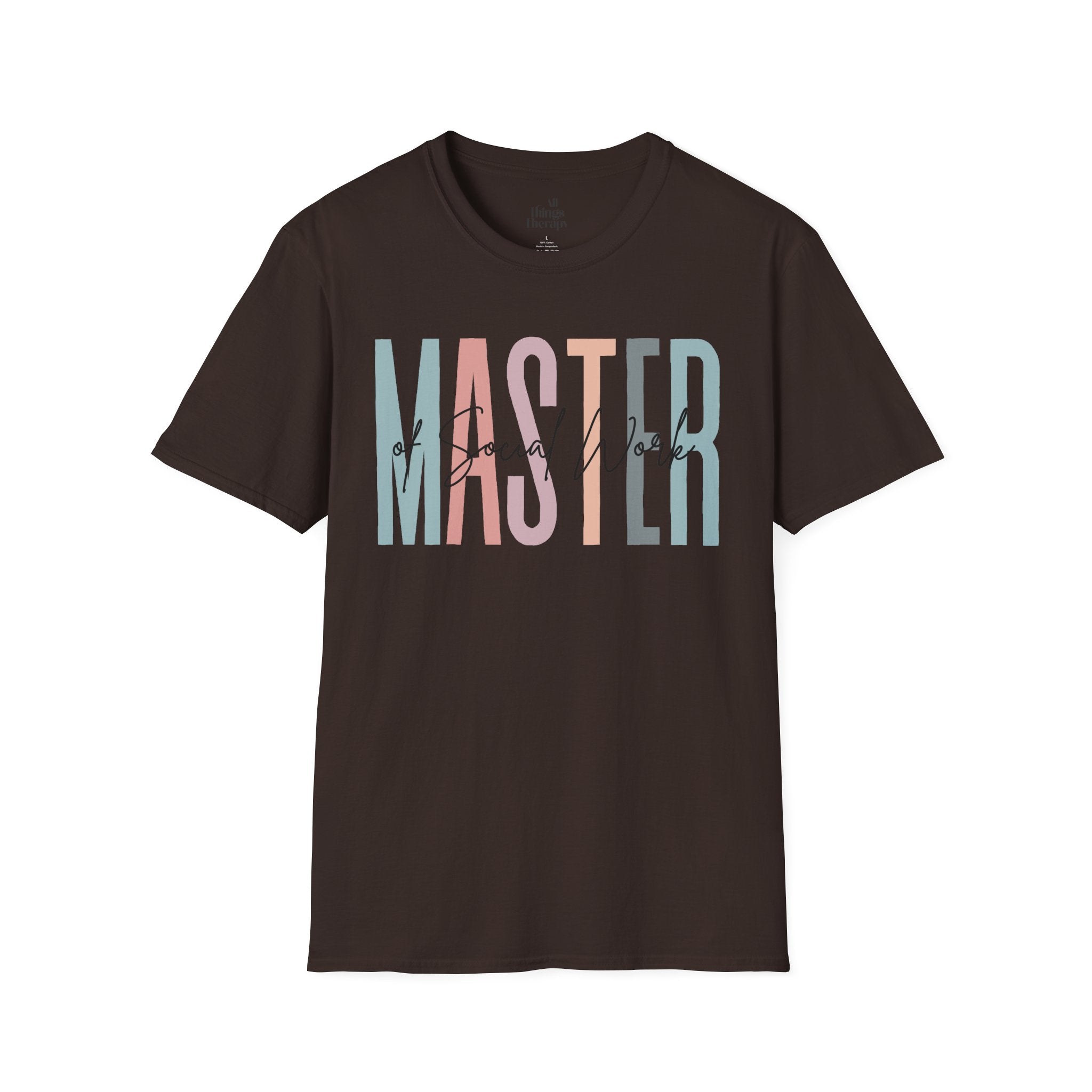 Master of Social Work Tee — Retro Pastel MSW Shirt for Social Workers