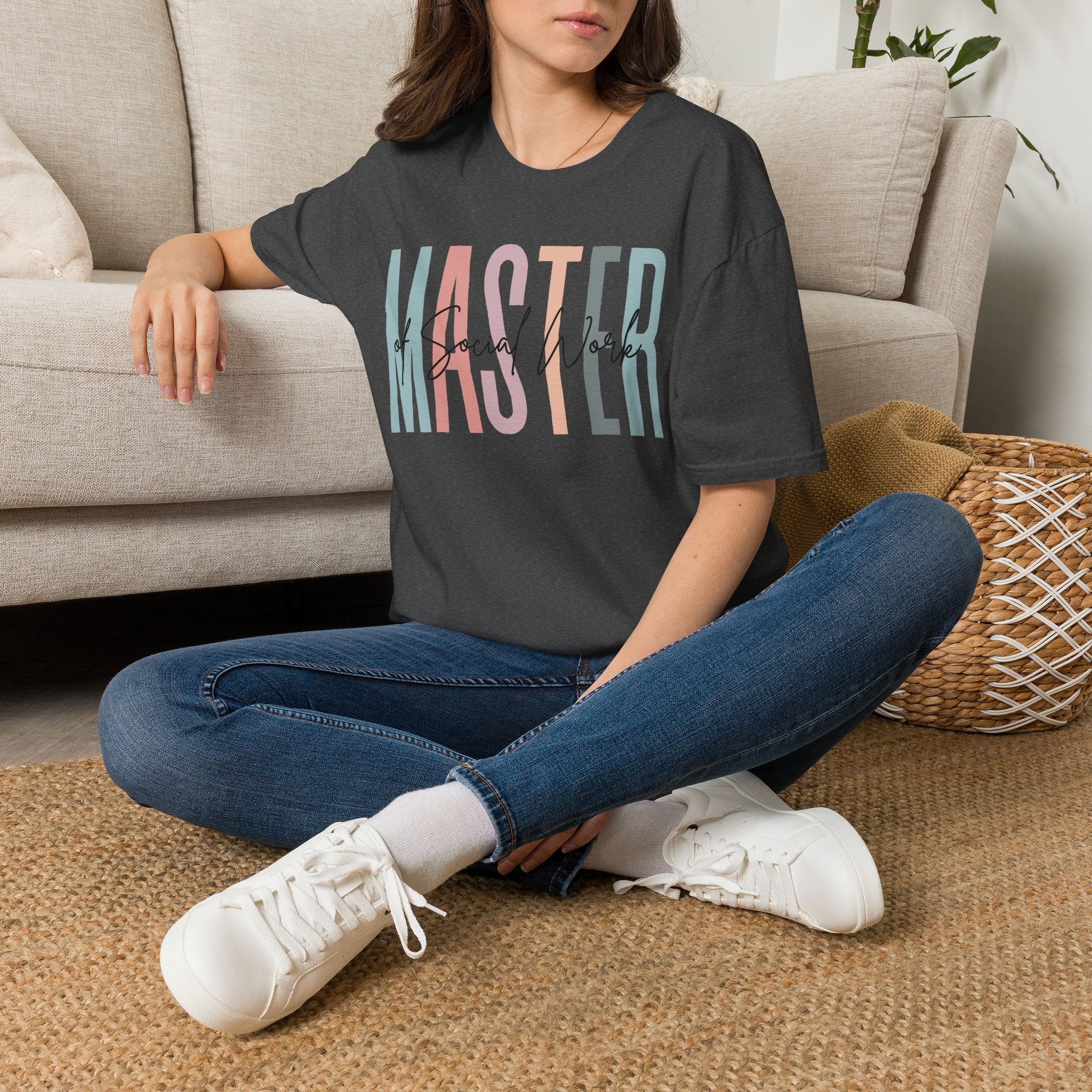 Master of Social Work Tee — Retro Pastel MSW Shirt for Social Workers