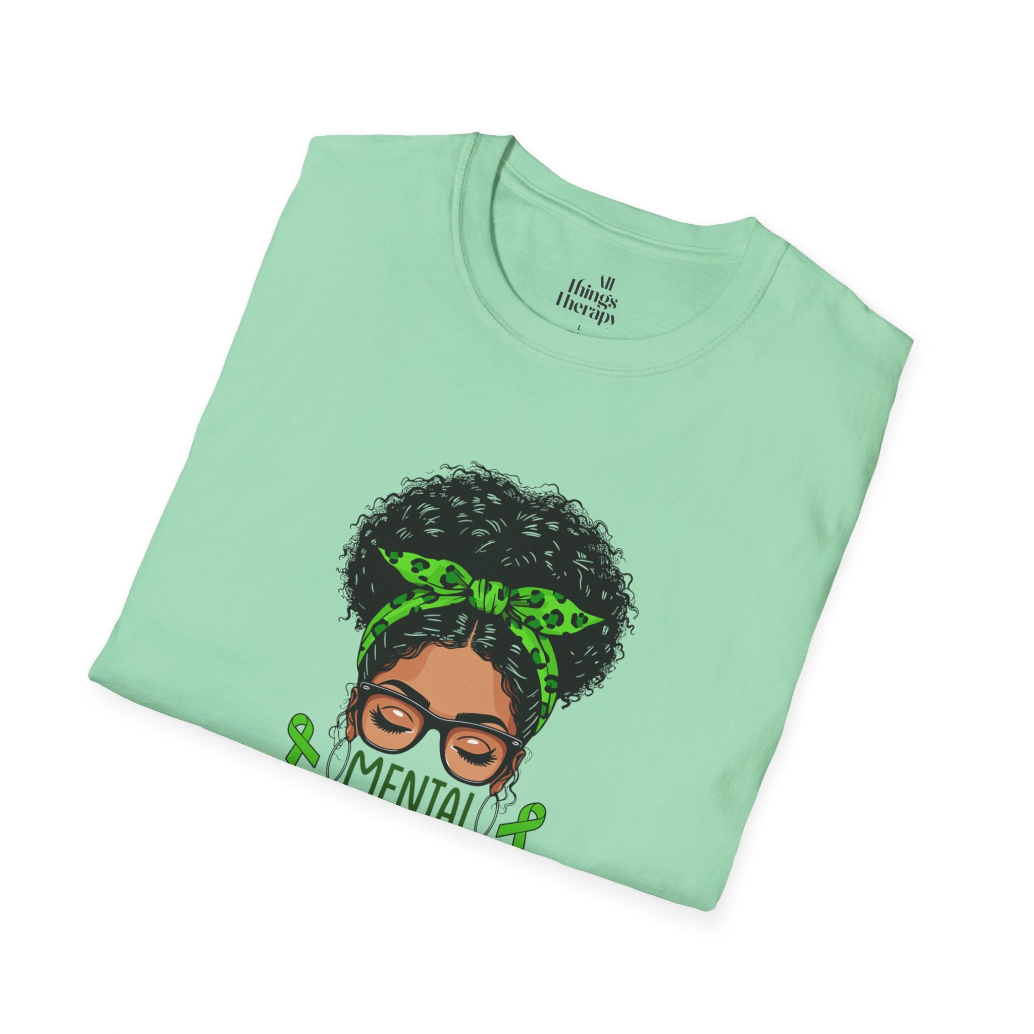 Mental Health Awareness Unisex Softstyle T-Shirt - Positive Vibes Tee