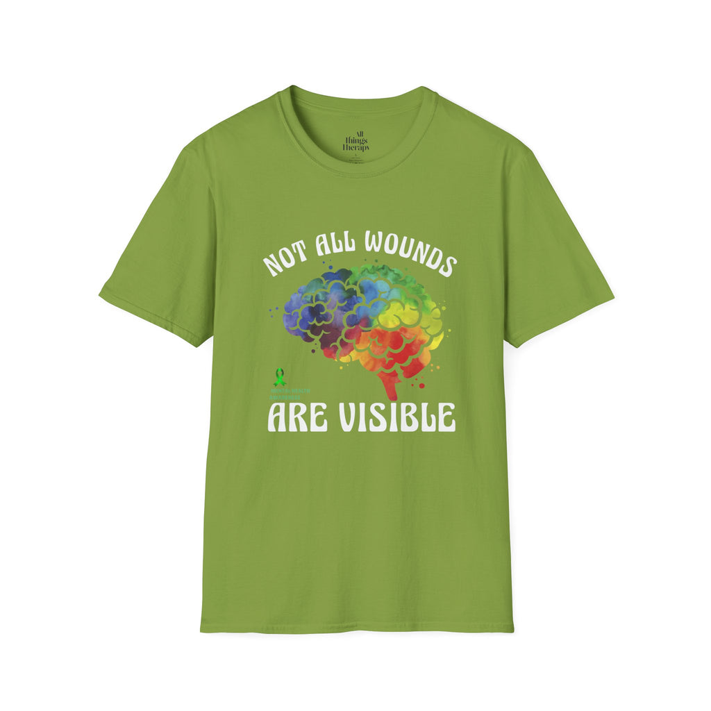 Mental Health Awareness T-Shirt – Not All Wounds Are Visible