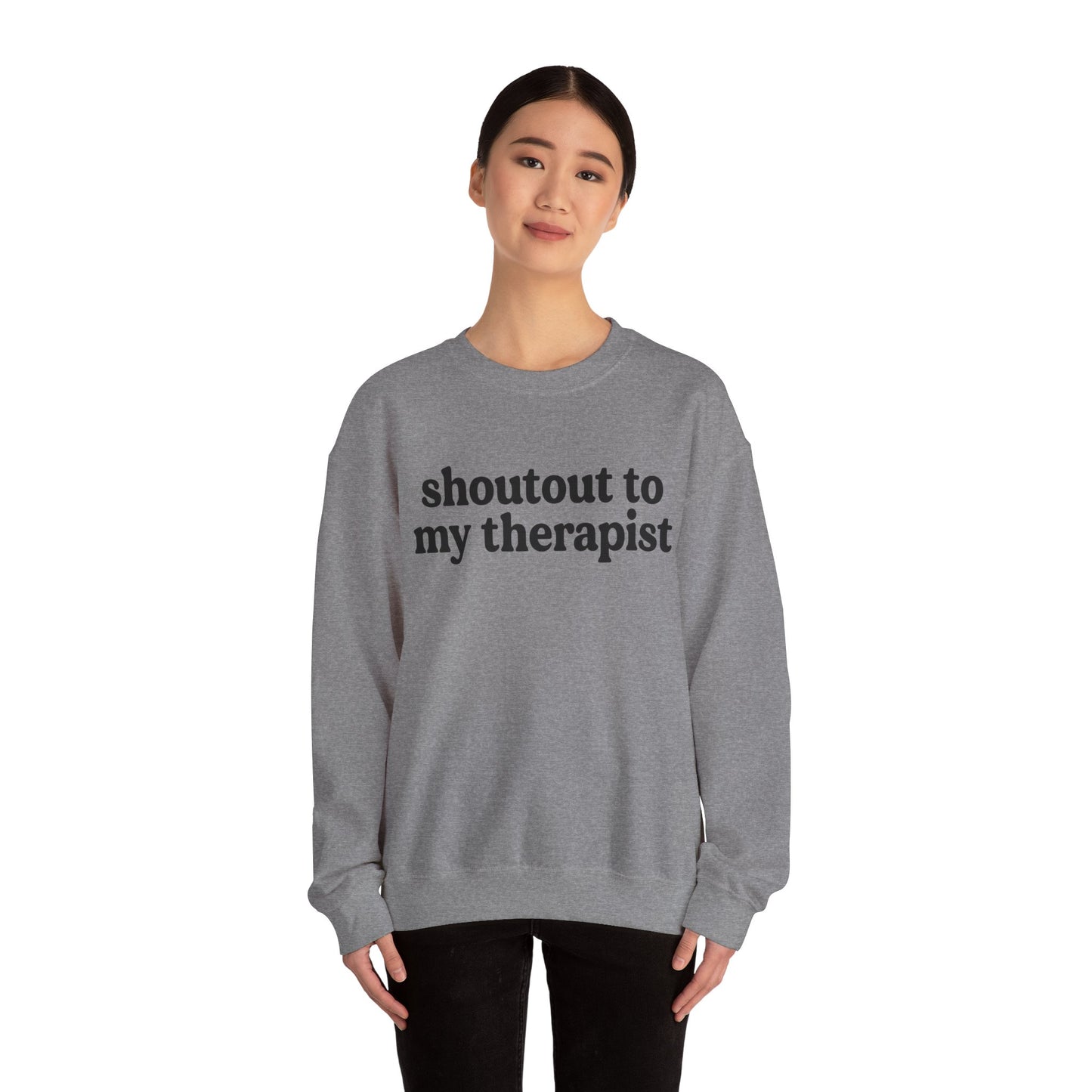 Ain't No Therapist Like The One I Got Unisex Heavy Blend™ Crewneck Sweatshirt