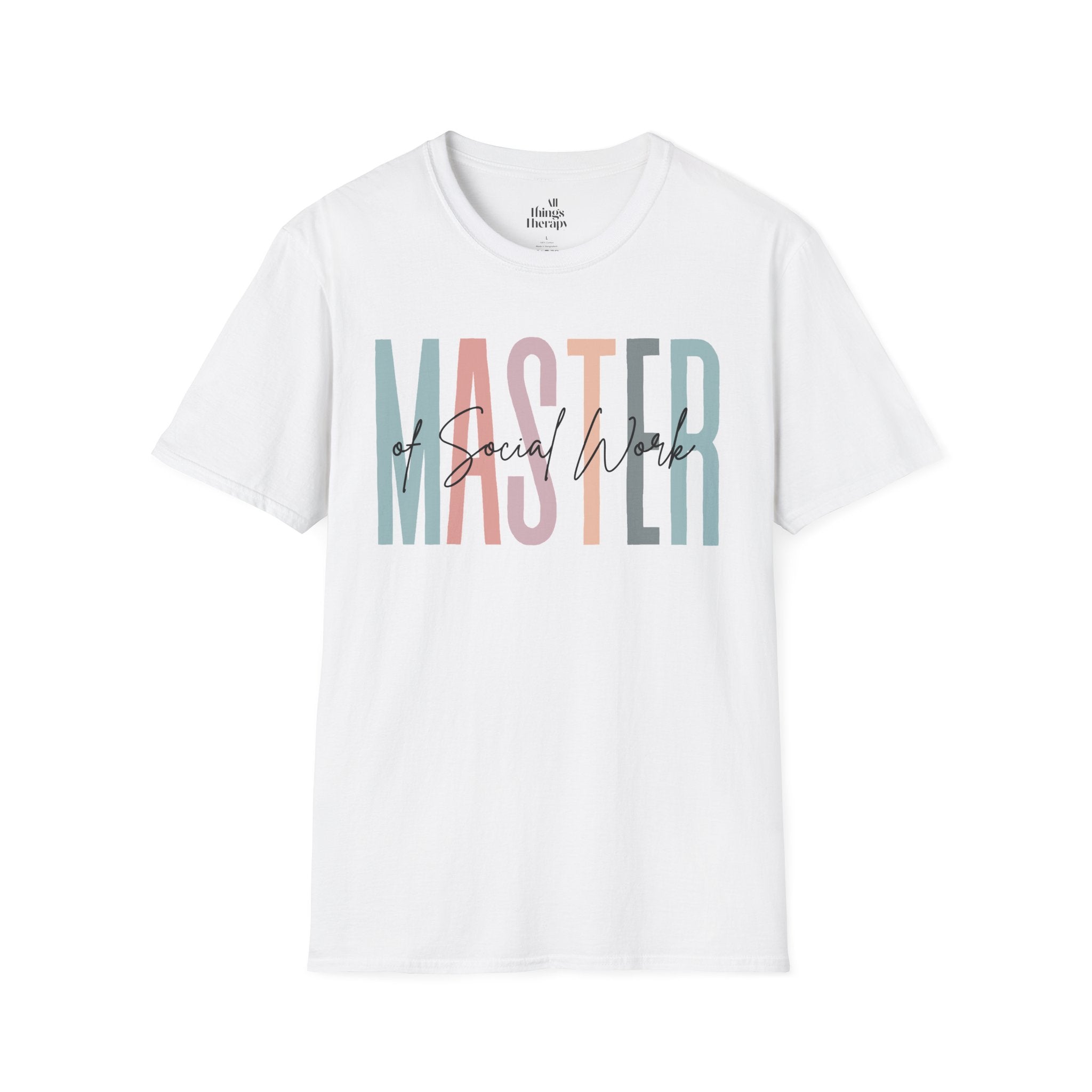 Master of Social Work Tee — Retro Pastel MSW Shirt for Social Workers