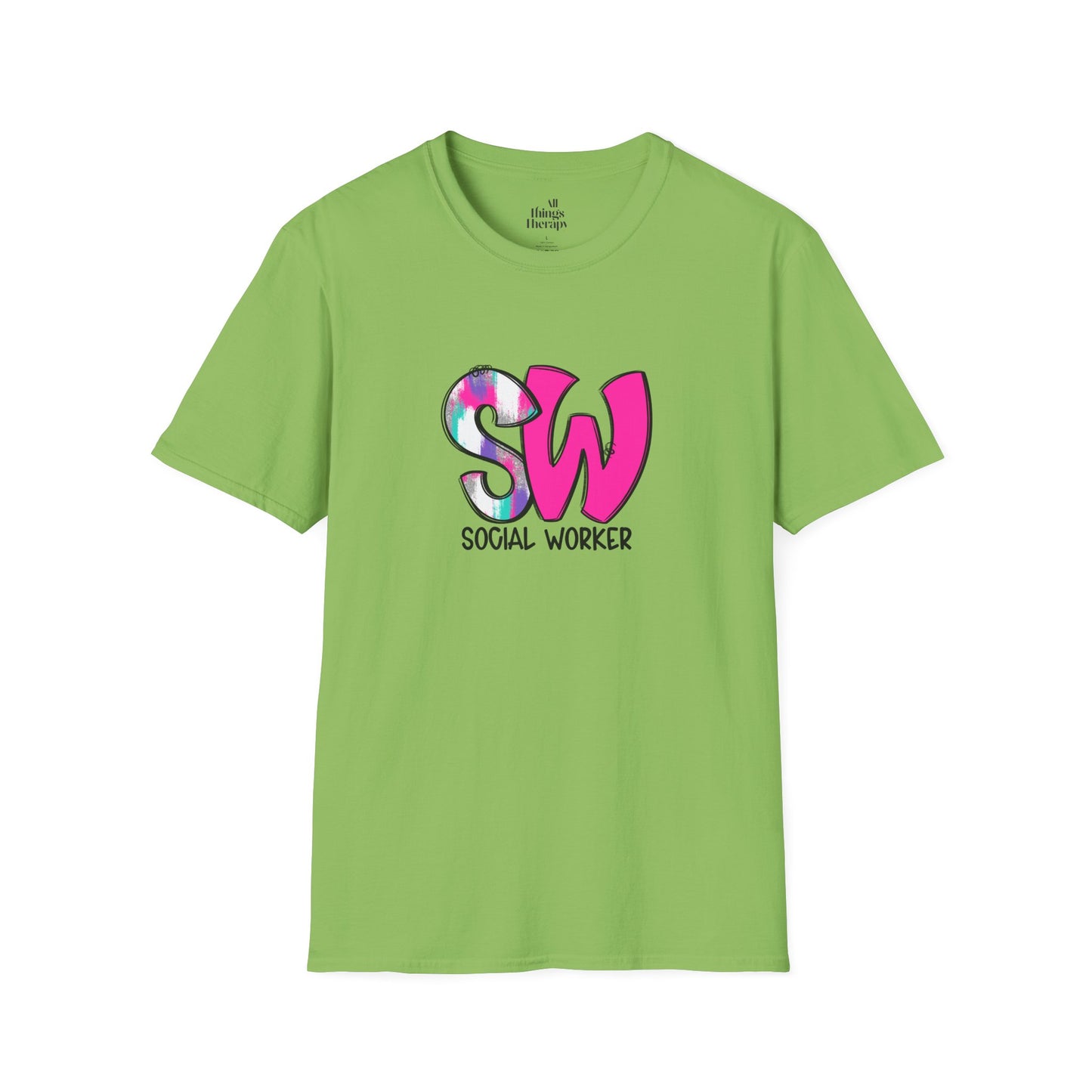 Social Worker Unisex Softstyle T-Shirt - Vibrant Supportive Tee for Social Workers