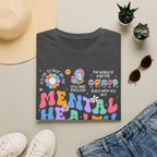 Mental Health Matters T-Shirt — Retro Rainbow Positivity Tee