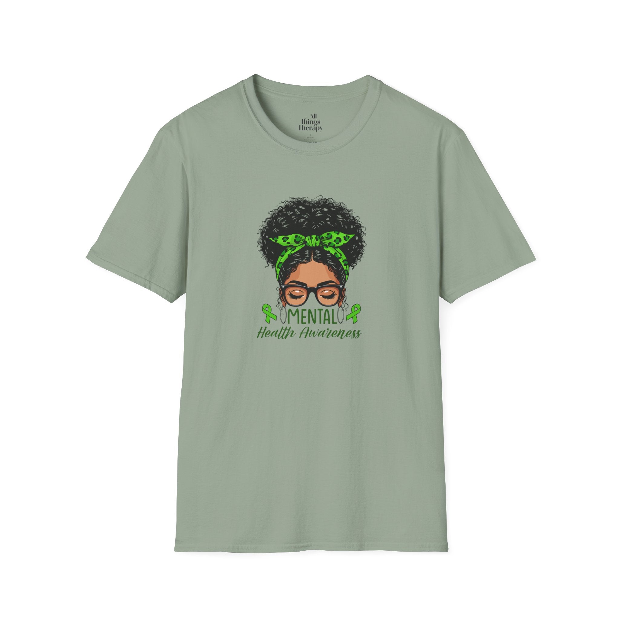 Mental Health Awareness Unisex Softstyle T-Shirt - Positive Vibes Tee