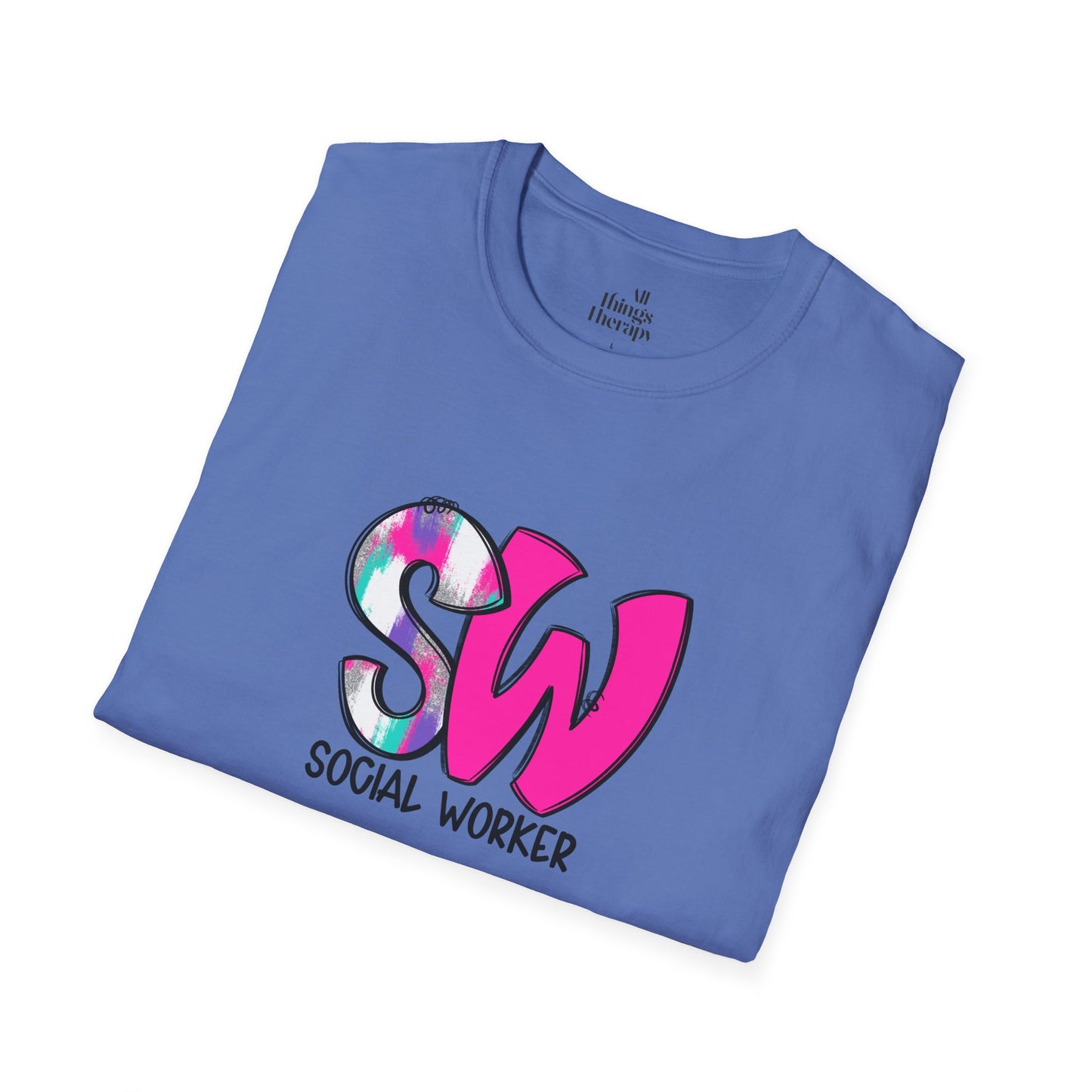 Social Worker Unisex Softstyle T-Shirt - Vibrant Supportive Tee for Social Workers