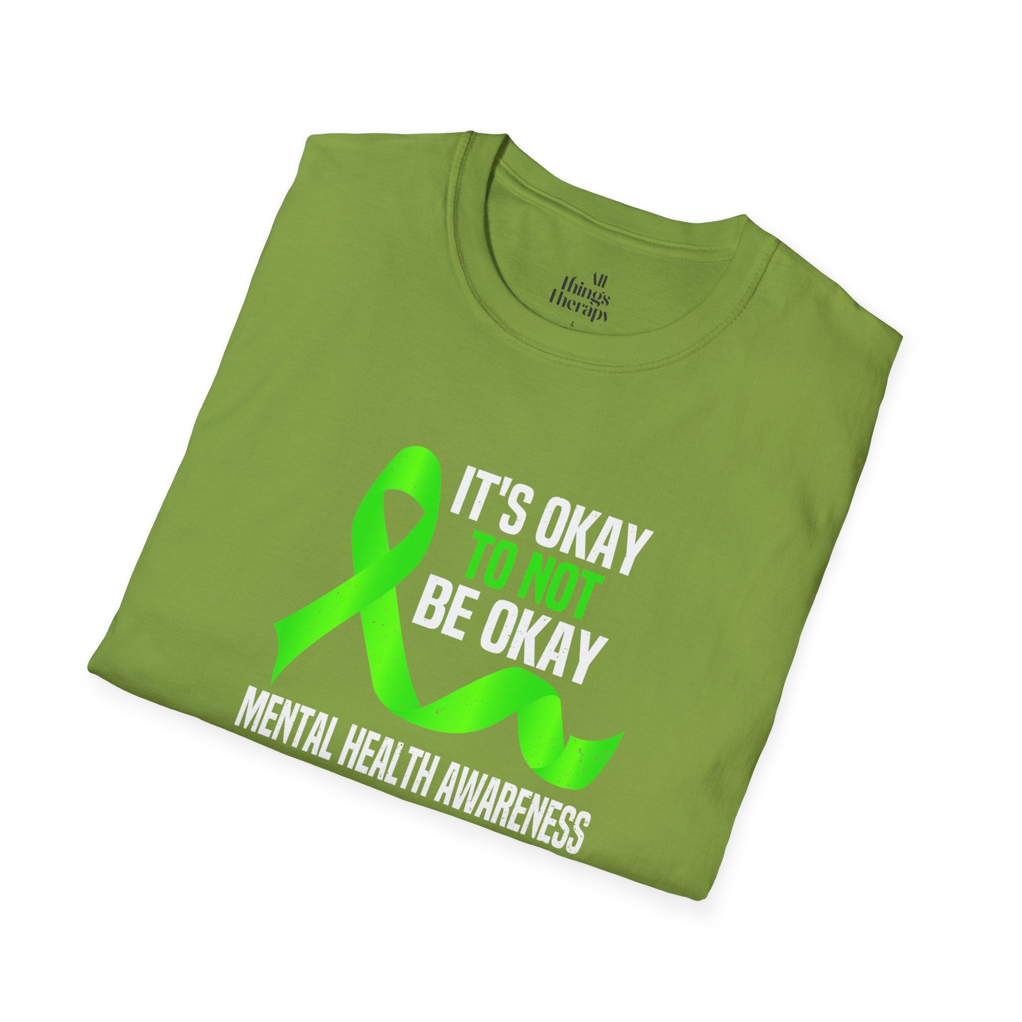 Unisex Softstyle T-Shirt - 'To Not' Green Ribbon Awareness Tee