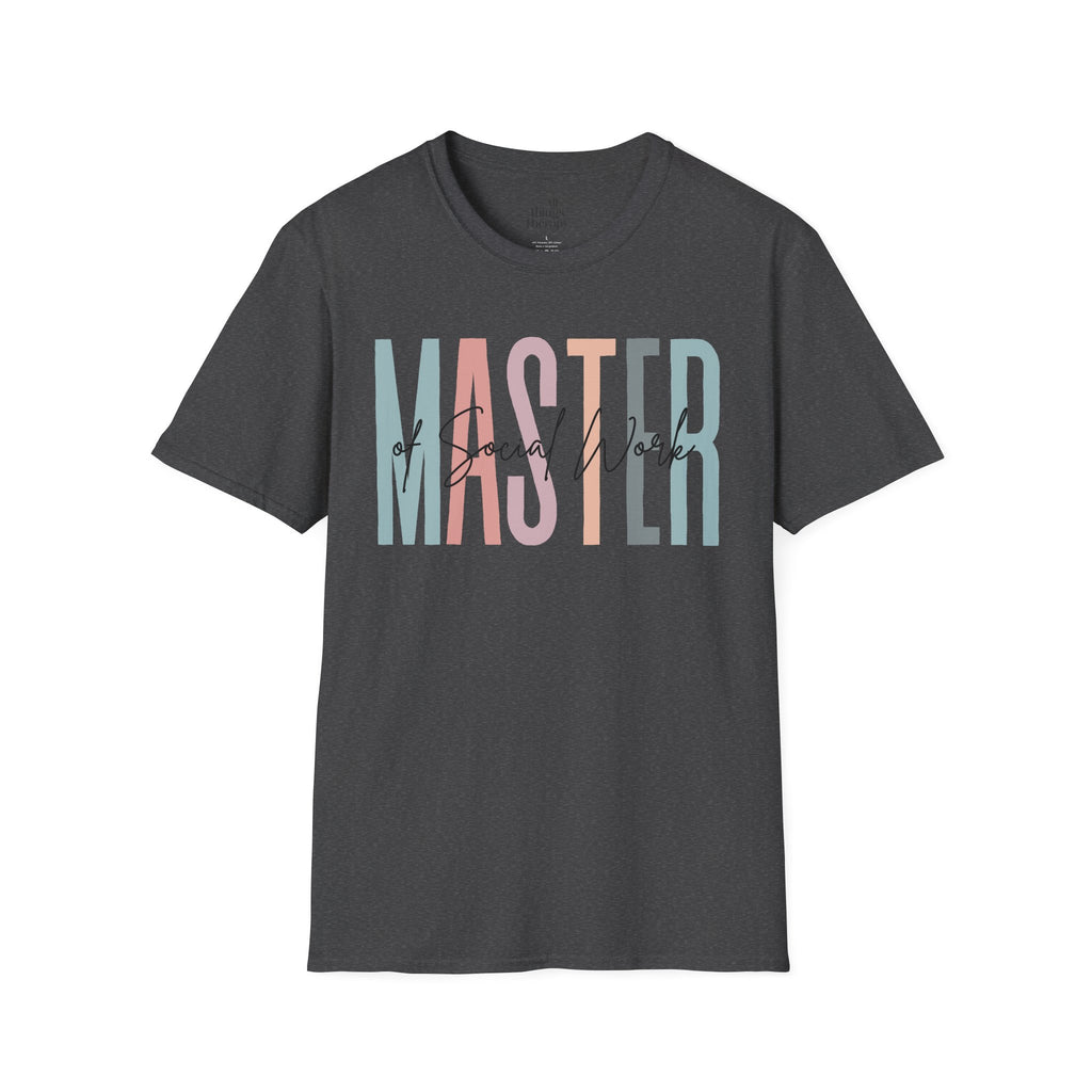 Master of Social Work Tee — Retro Pastel MSW Shirt for Social Workers