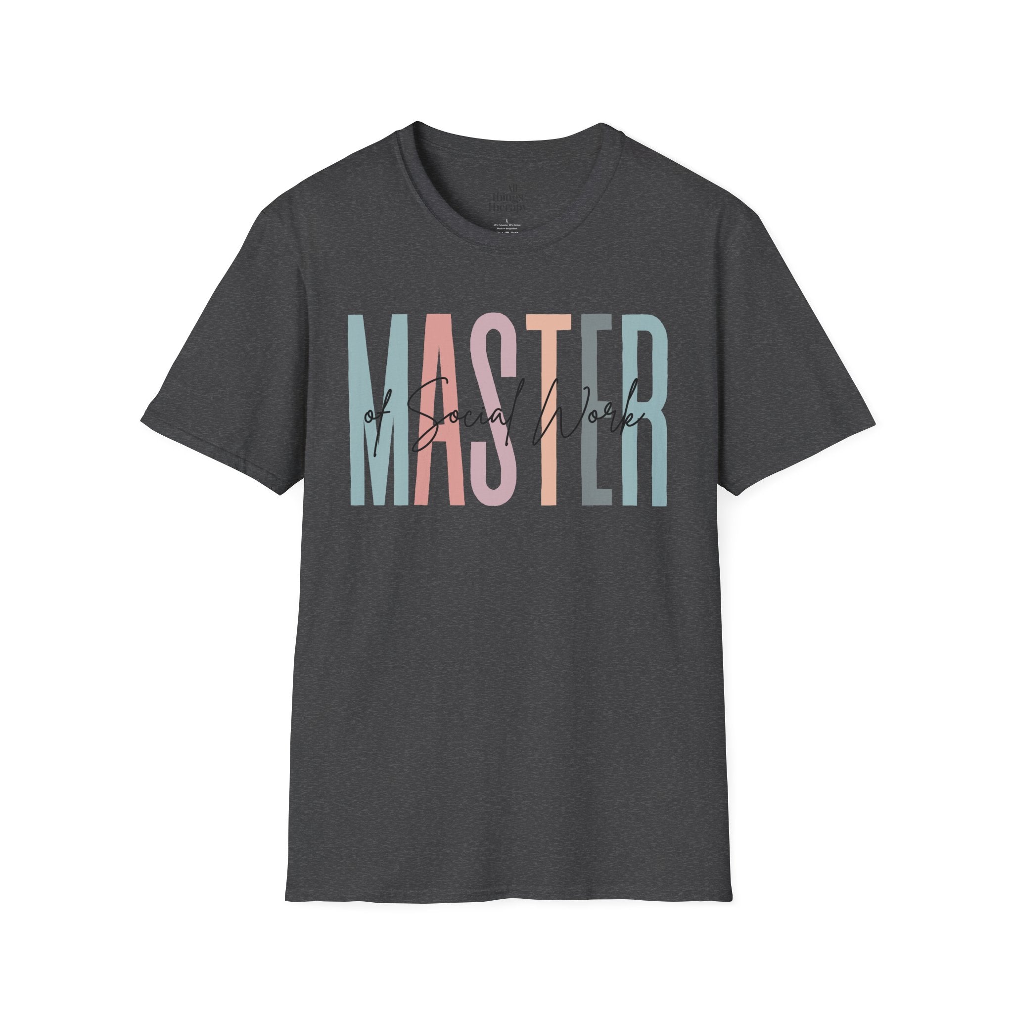 Master of Social Work Tee — Retro Pastel MSW Shirt for Social Workers